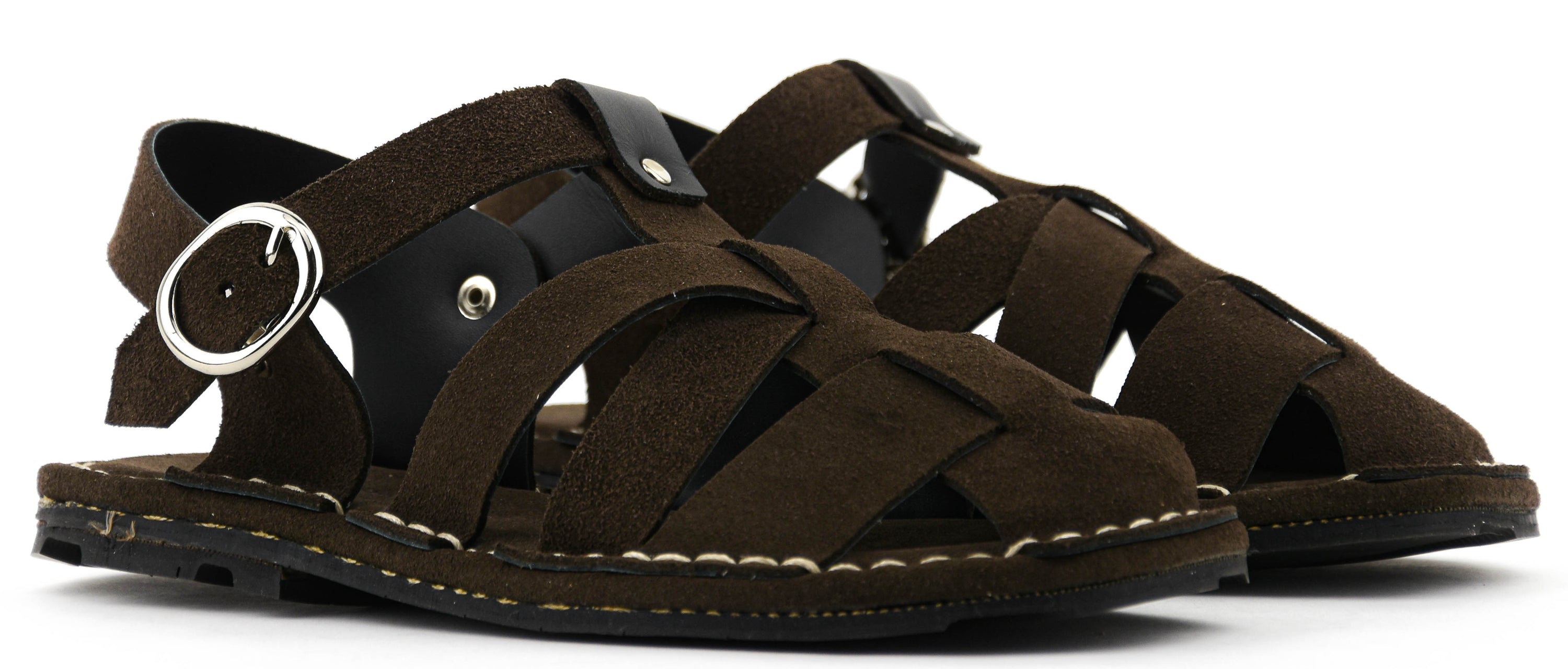 PORT MENORCA AQUA SANDAL DARK BROWN