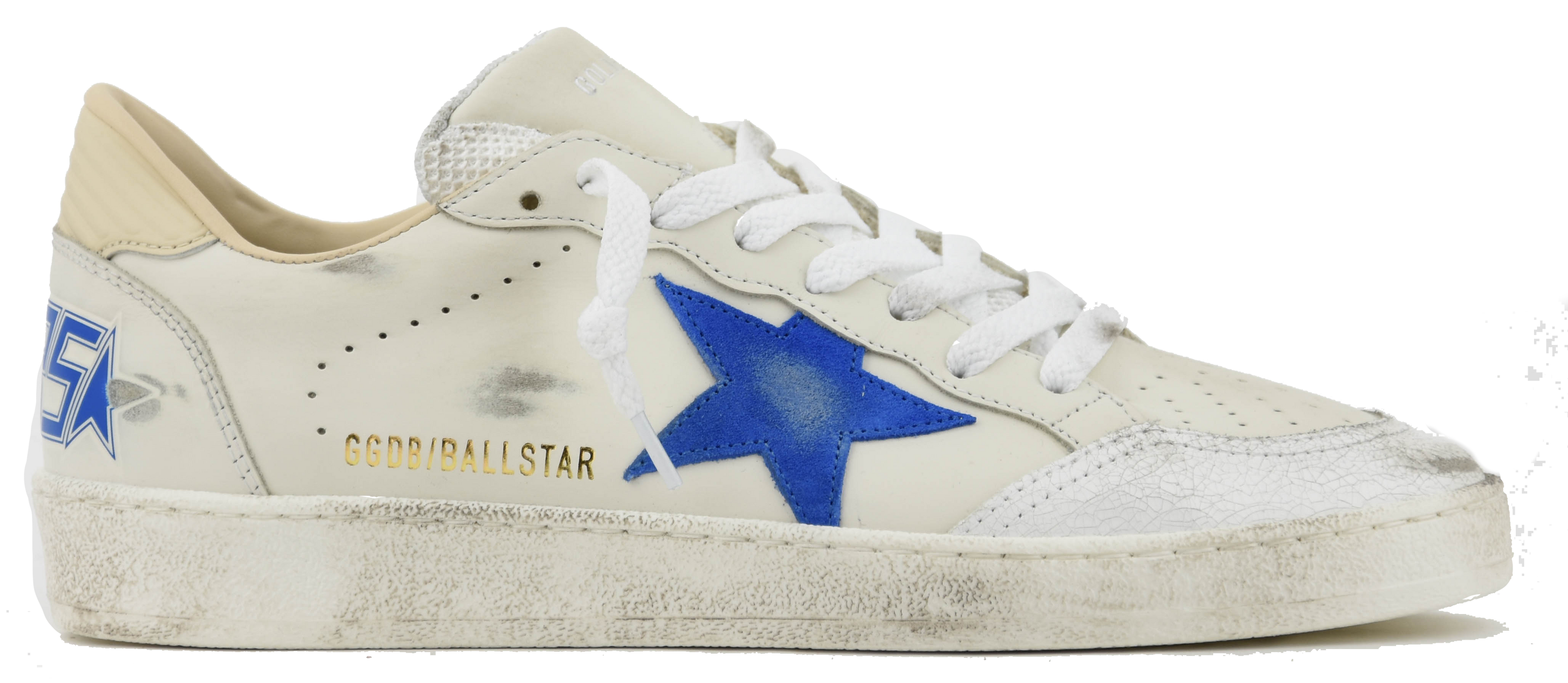 GOLDEN GOOSE BALLSTAR WHITE BLUE