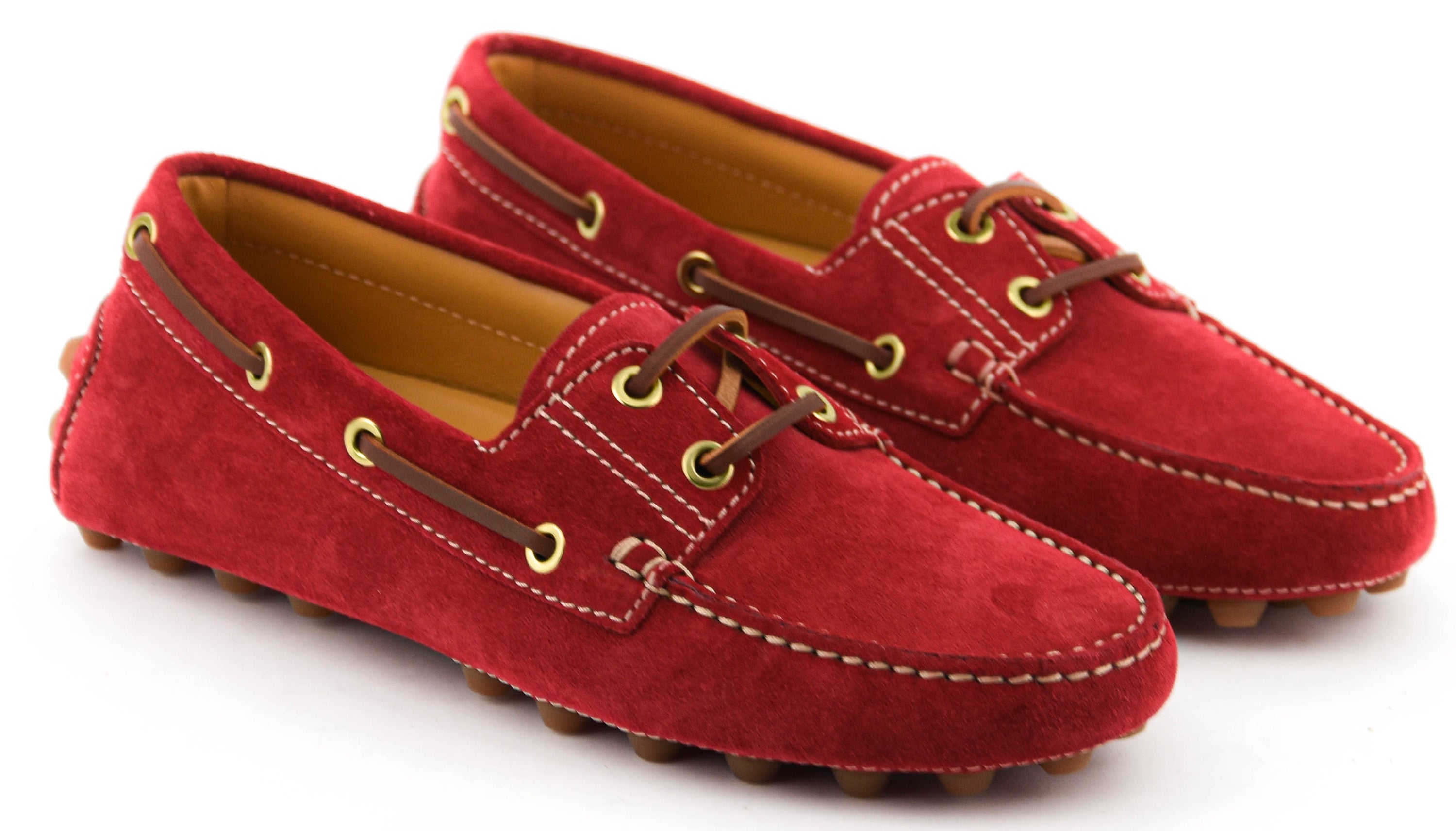 TOD'S MOCCASSINE RED SUEDE