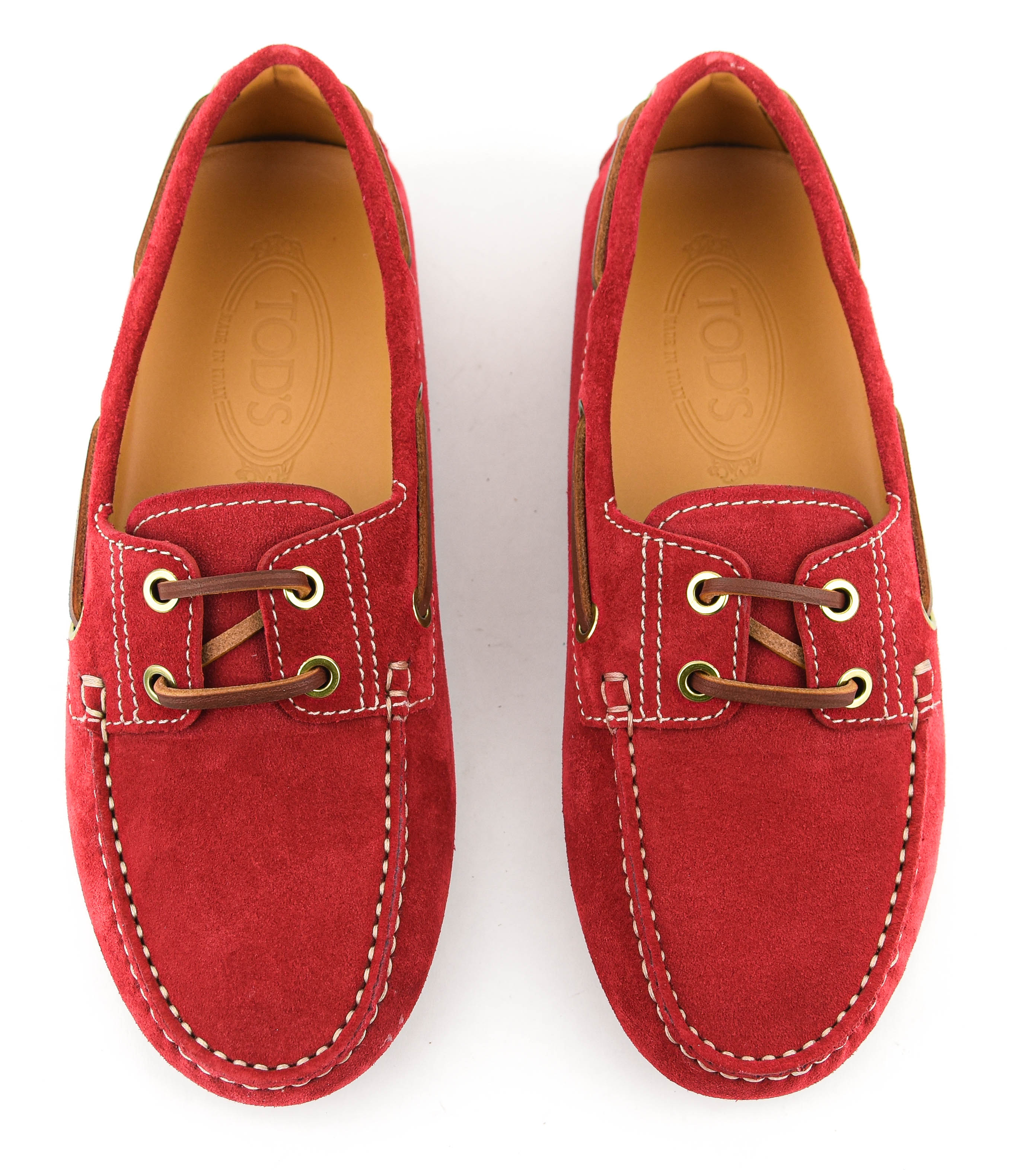 TOD'S MOCCASSINE RED SUEDE