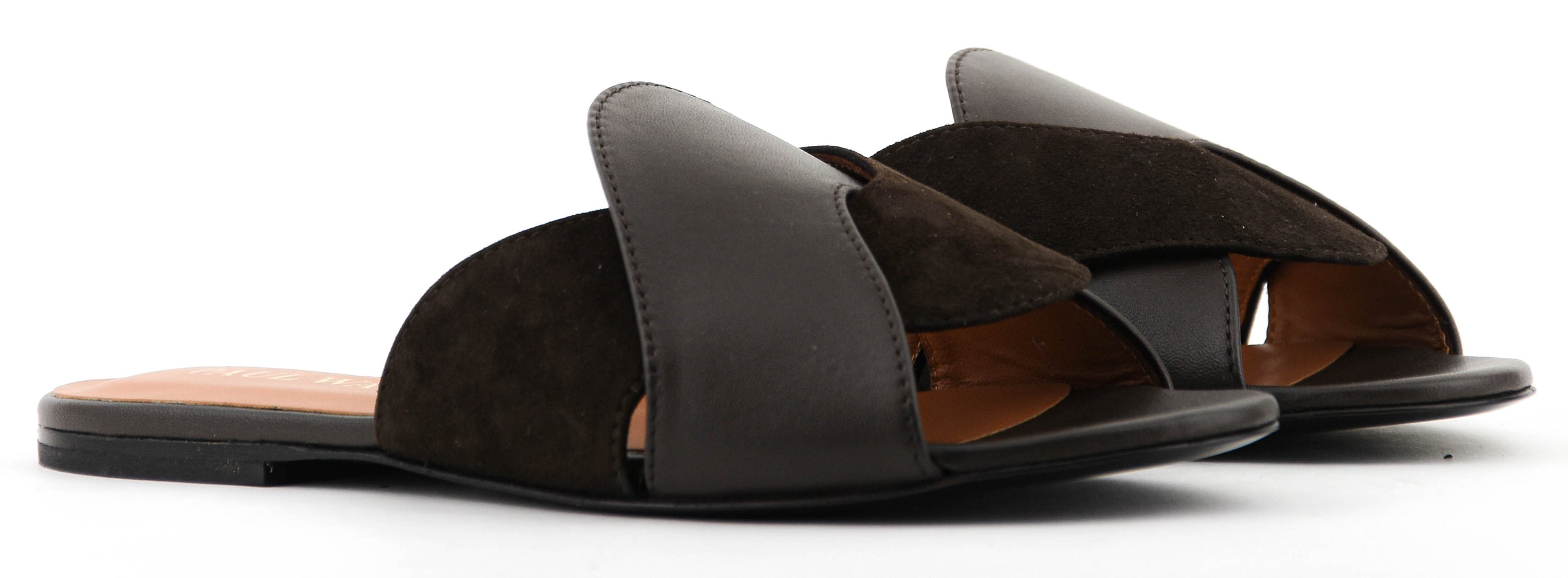 PAUL WARMER CRISS CROSS SANDAL BROWN