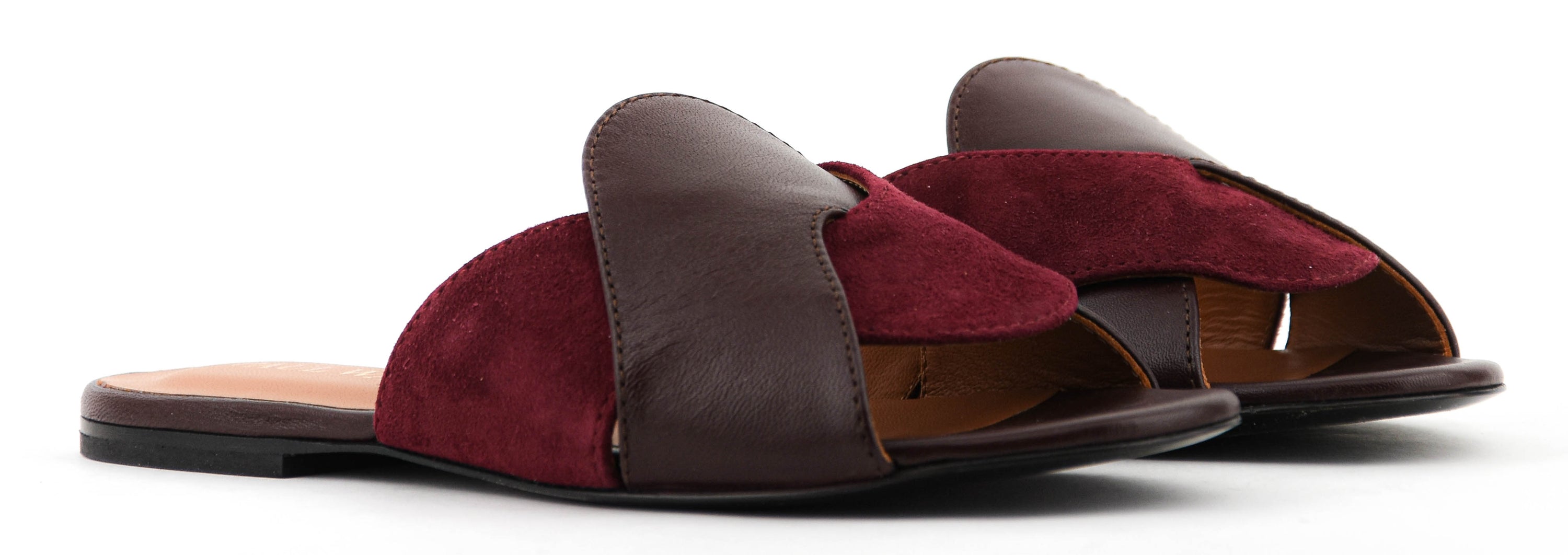 PAUL WARMER CRISS CROSS SANDAL BORDO