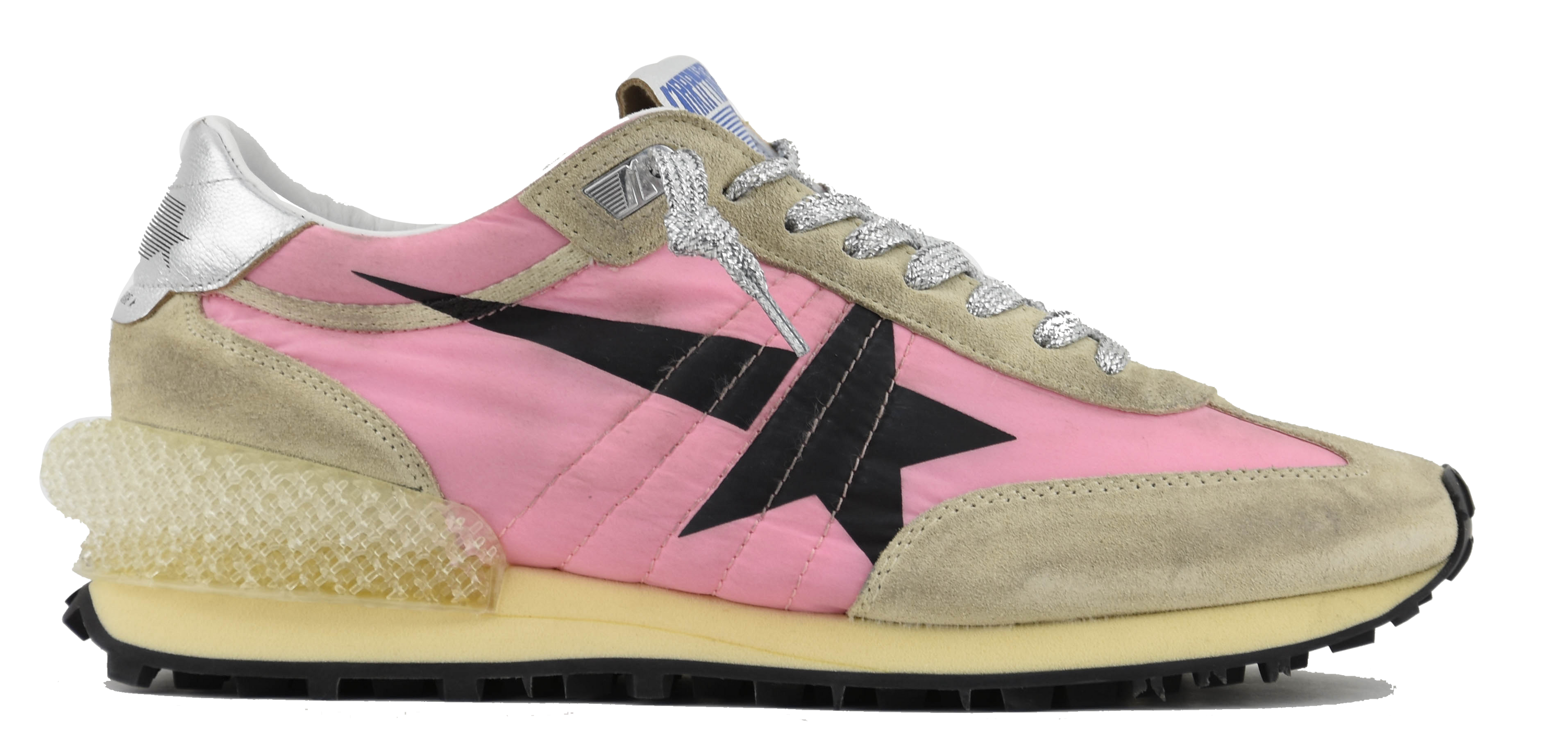 GOLDEN GOOSE RUNNING MARATHON PINK GOLD SILVER