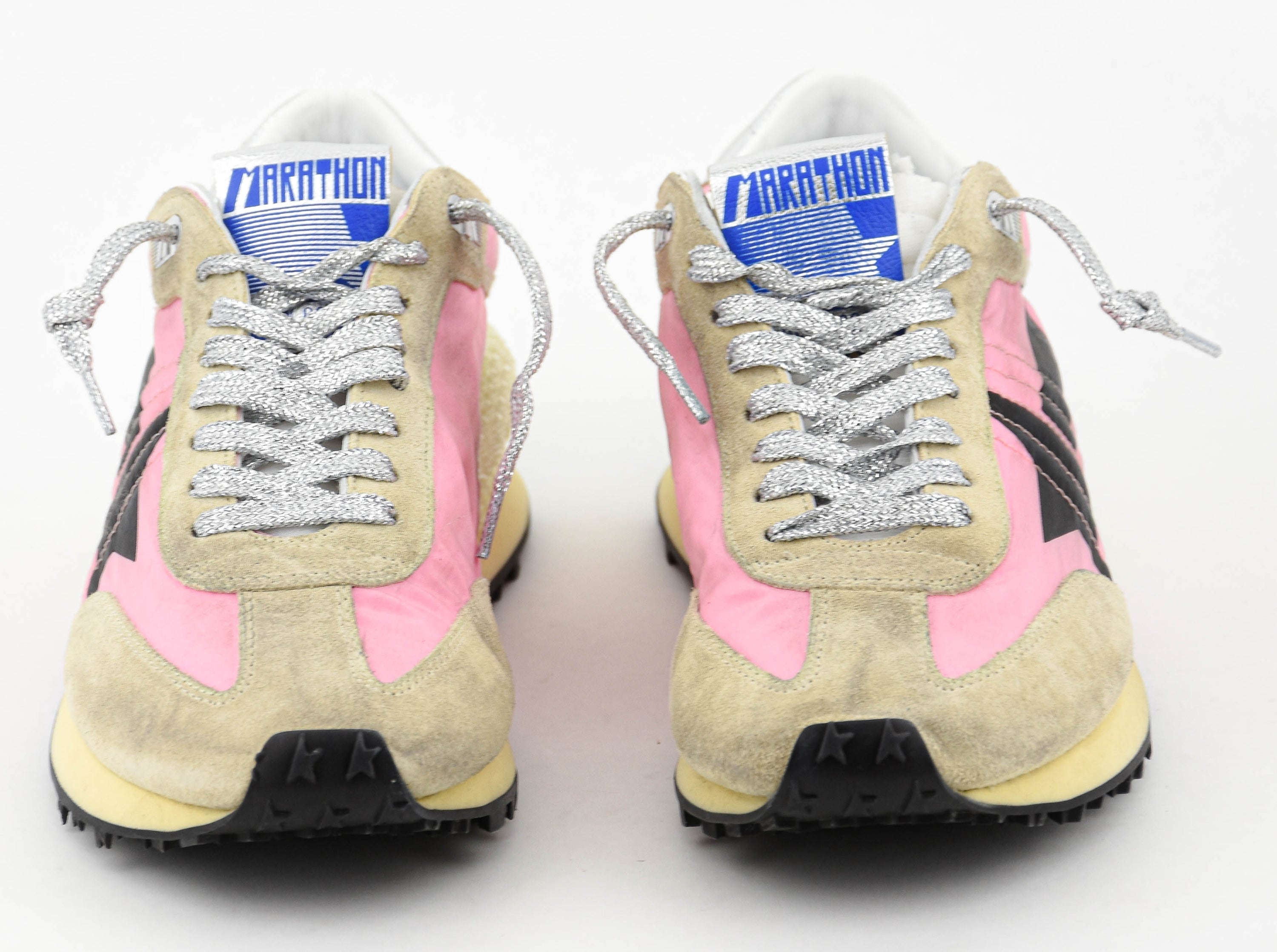 GOLDEN GOOSE RUNNING MARATHON PINK GOLD SILVER