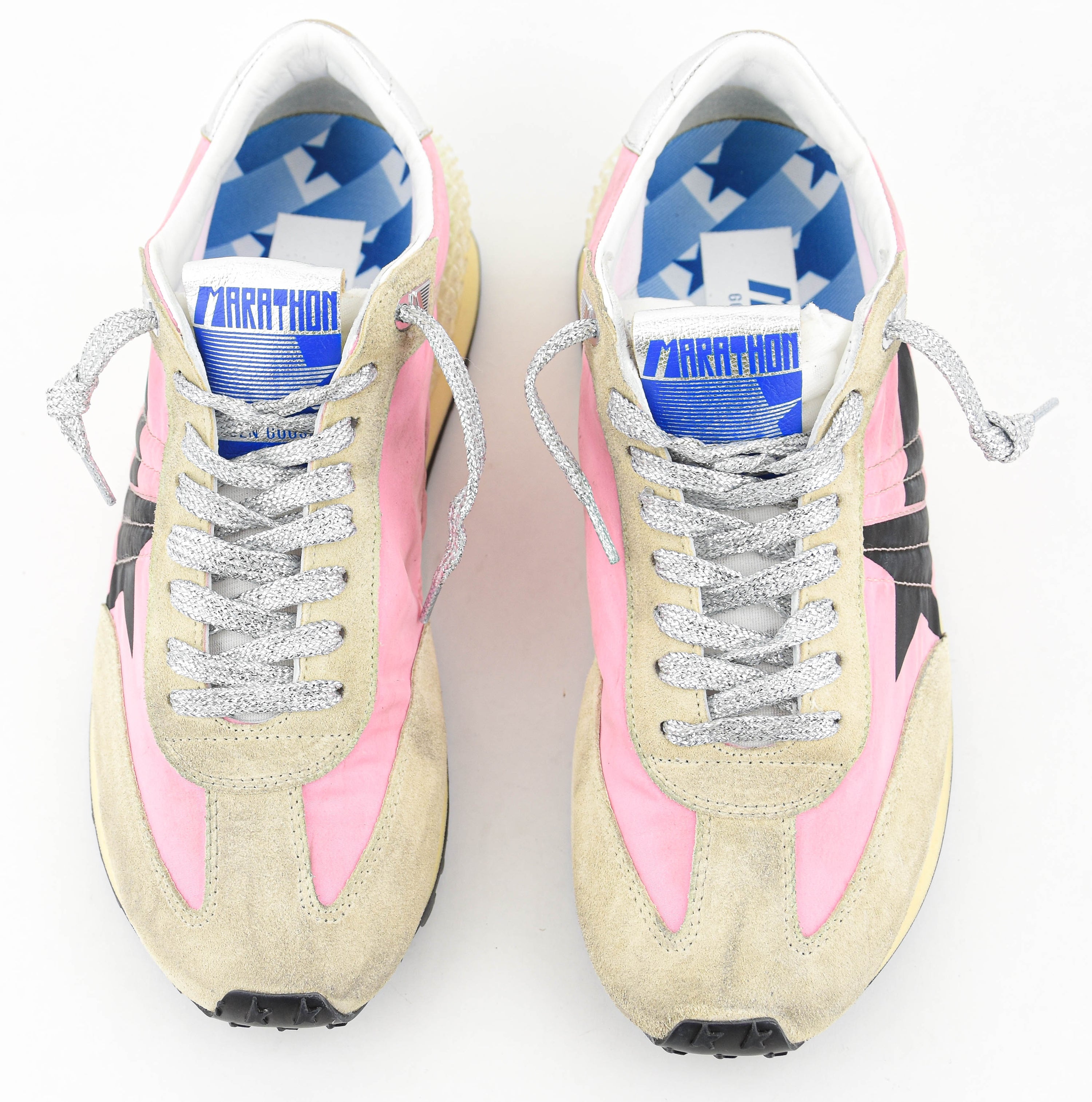 GOLDEN GOOSE RUNNING MARATHON PINK GOLD SILVER