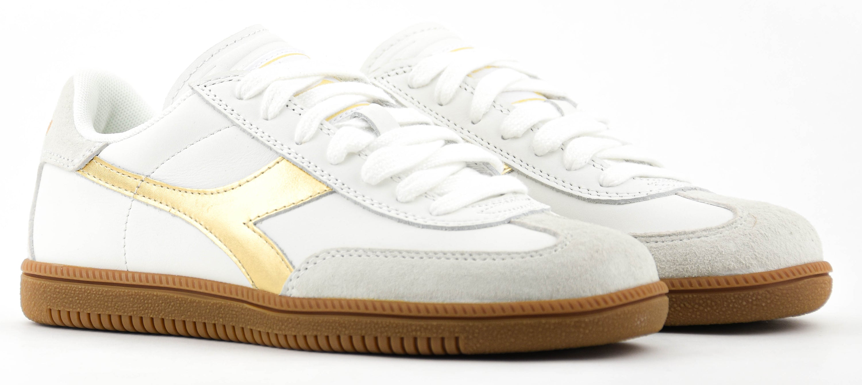 DIADORA TRAINER METALLIC WHITE GOLD