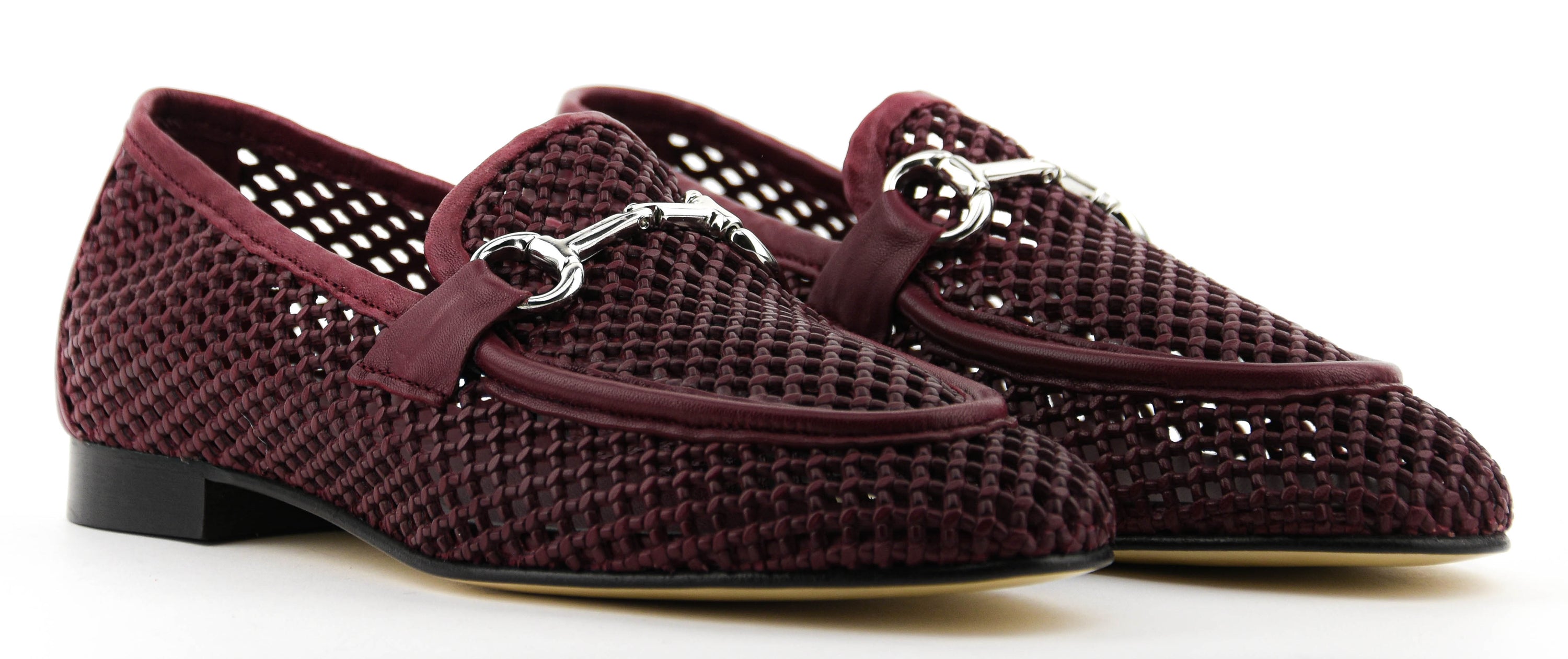 POEVE MESH LOAFER BORDEAUX