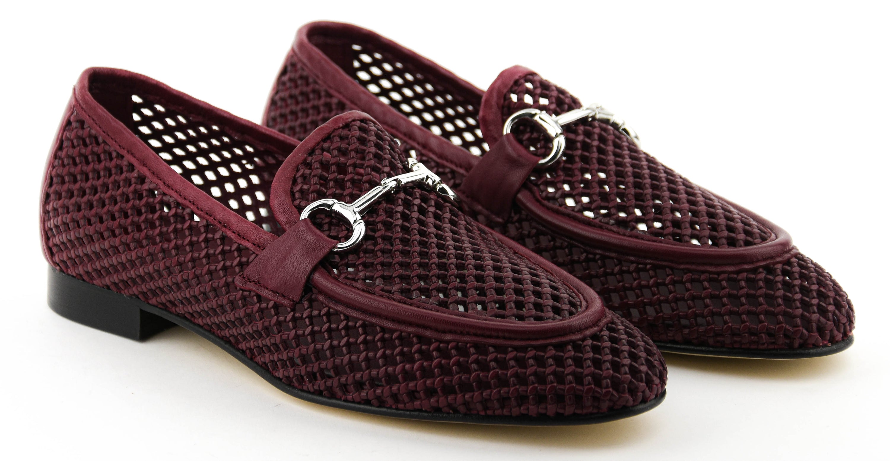 POEVE MESH LOAFER BORDEAUX