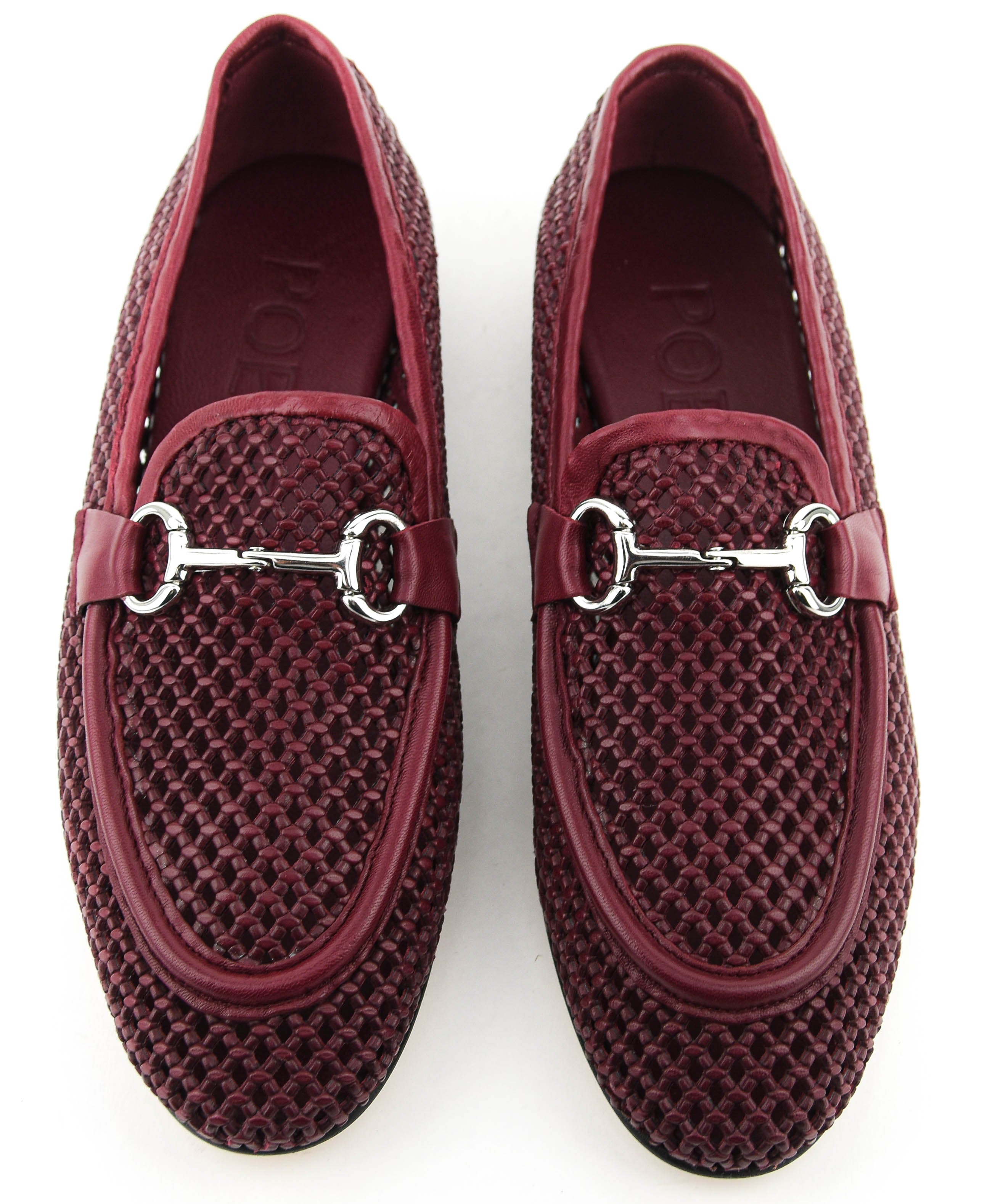 POEVE MESH LOAFER BORDEAUX