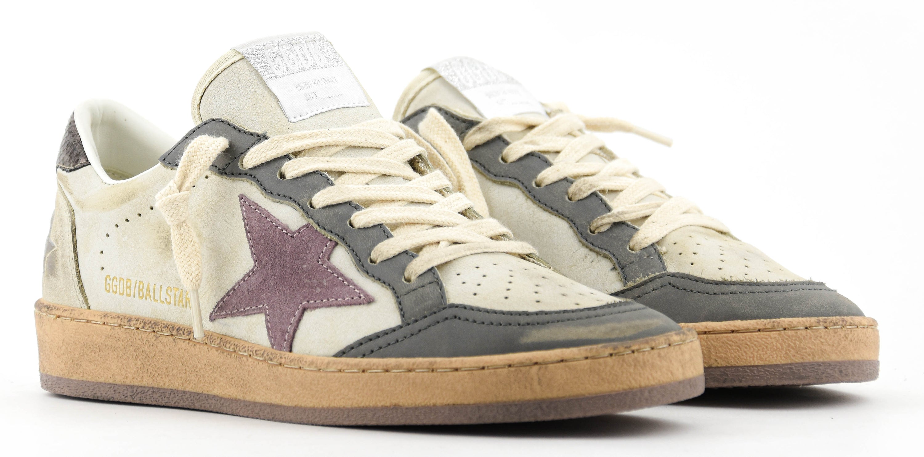 GOLDEN GOOSE BALLSTAR GREY BEIGE