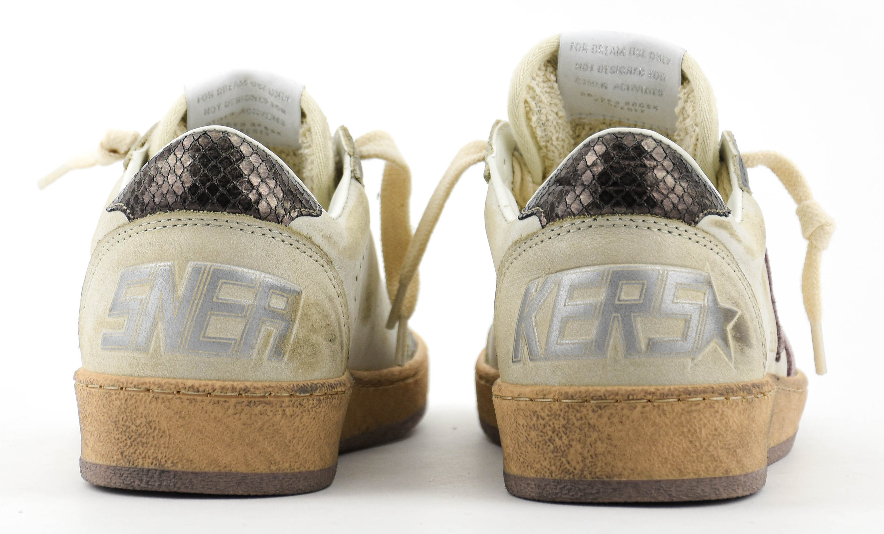 GOLDEN GOOSE BALLSTAR GREY BEIGE