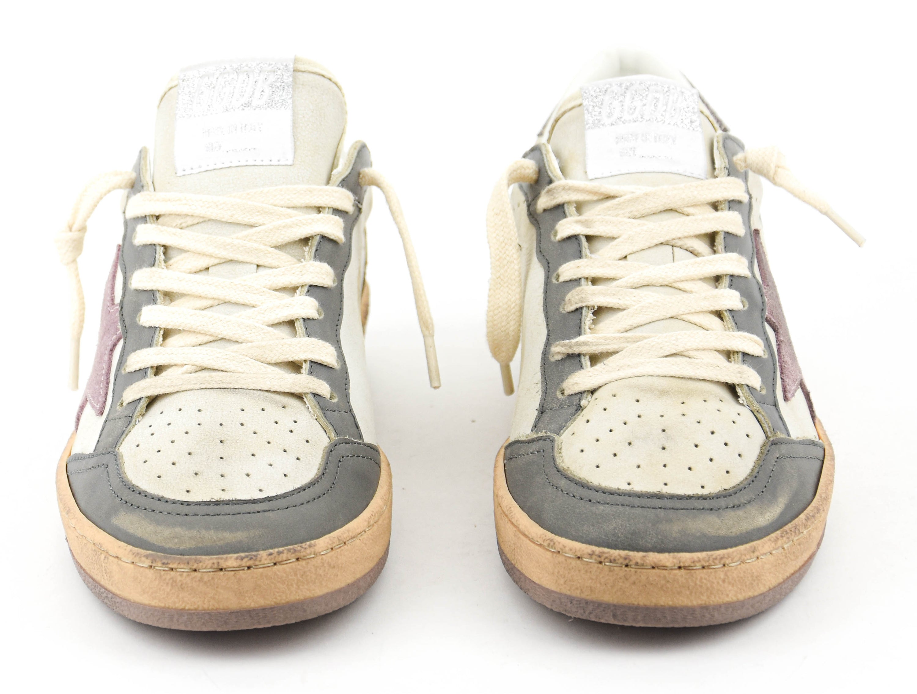 GOLDEN GOOSE BALLSTAR GREY BEIGE