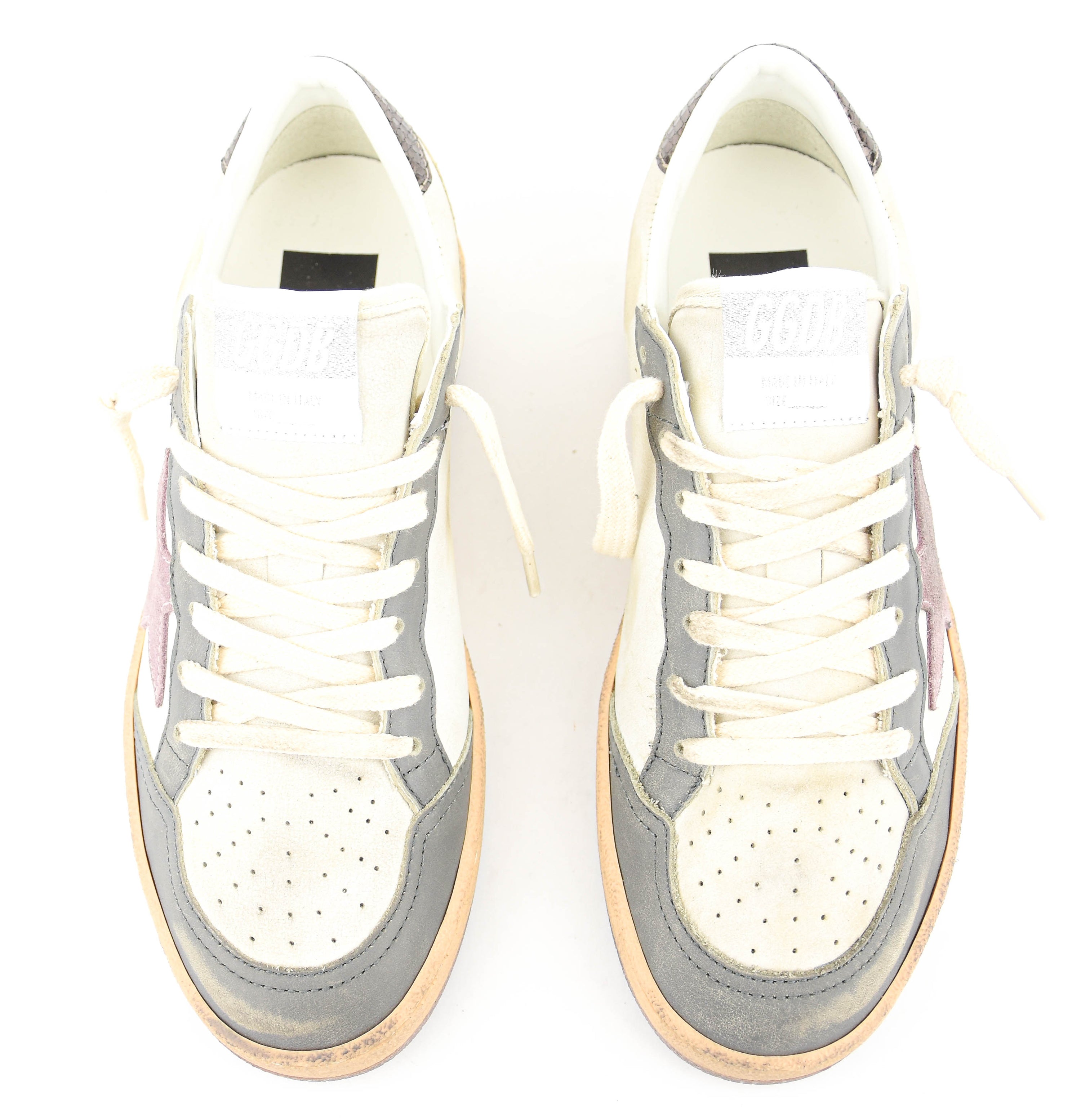 GOLDEN GOOSE BALLSTAR GREY BEIGE