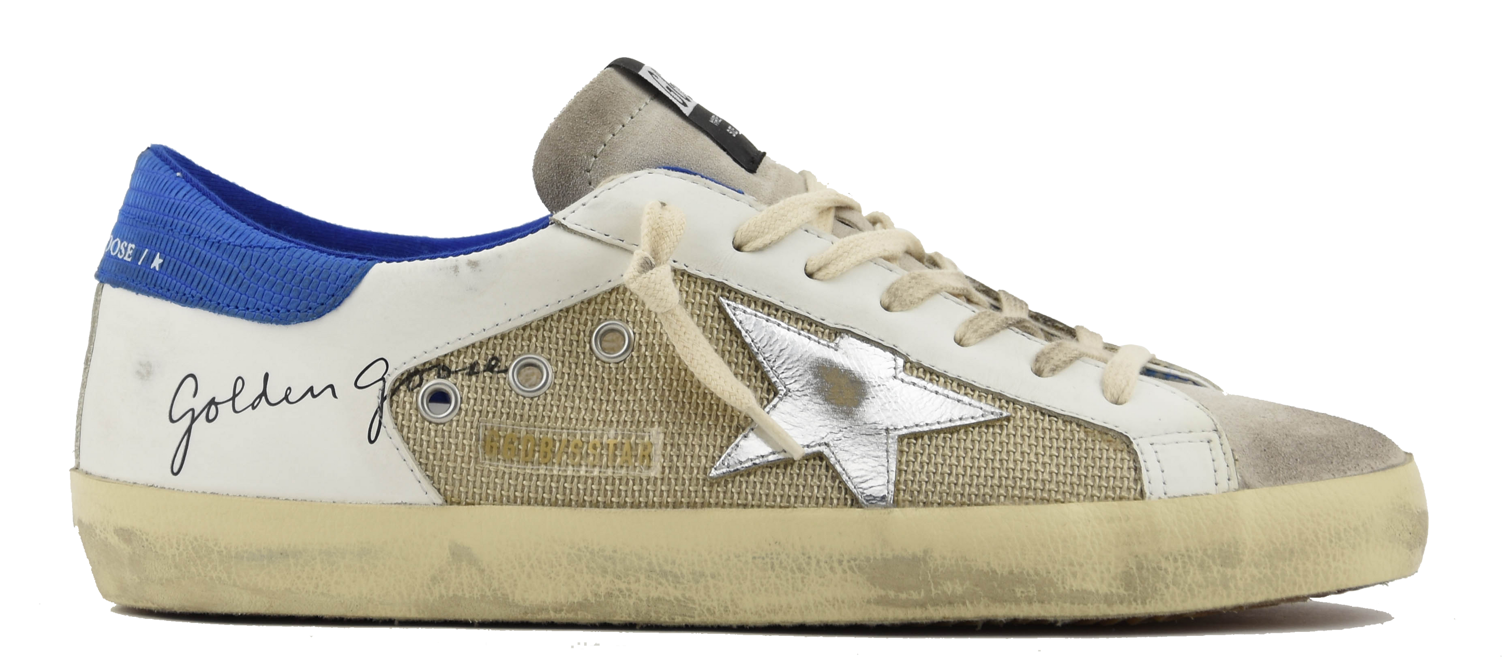 GOLDEN GOOSE SUPERSTAR OFFWHITE BLUE