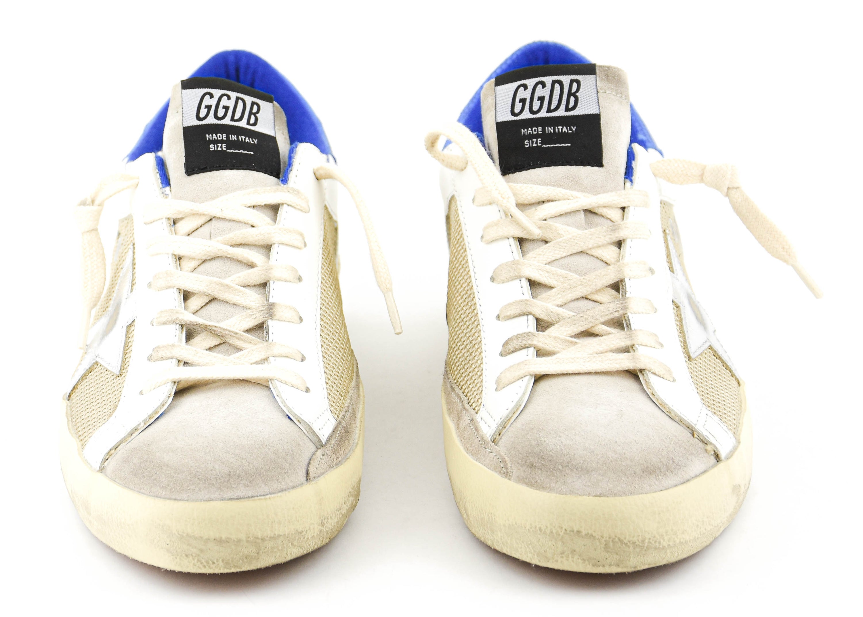 GOLDEN GOOSE SUPERSTAR OFFWHITE BLUE