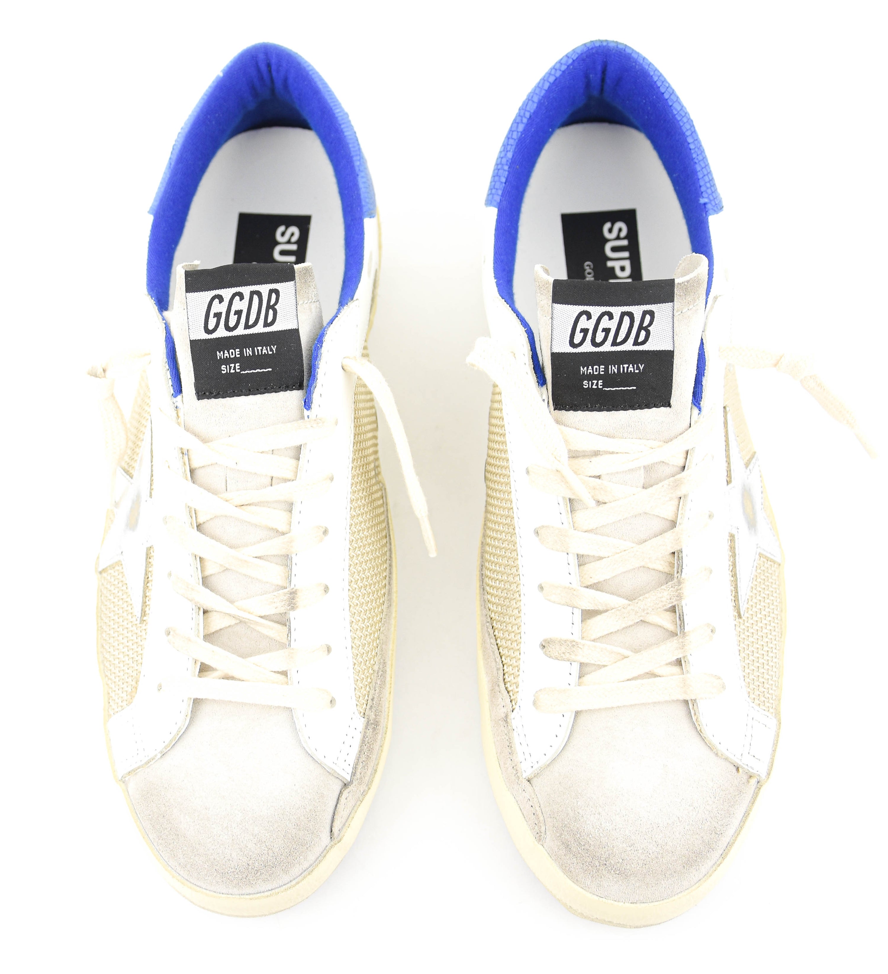 GOLDEN GOOSE SUPERSTAR OFFWHITE BLUE