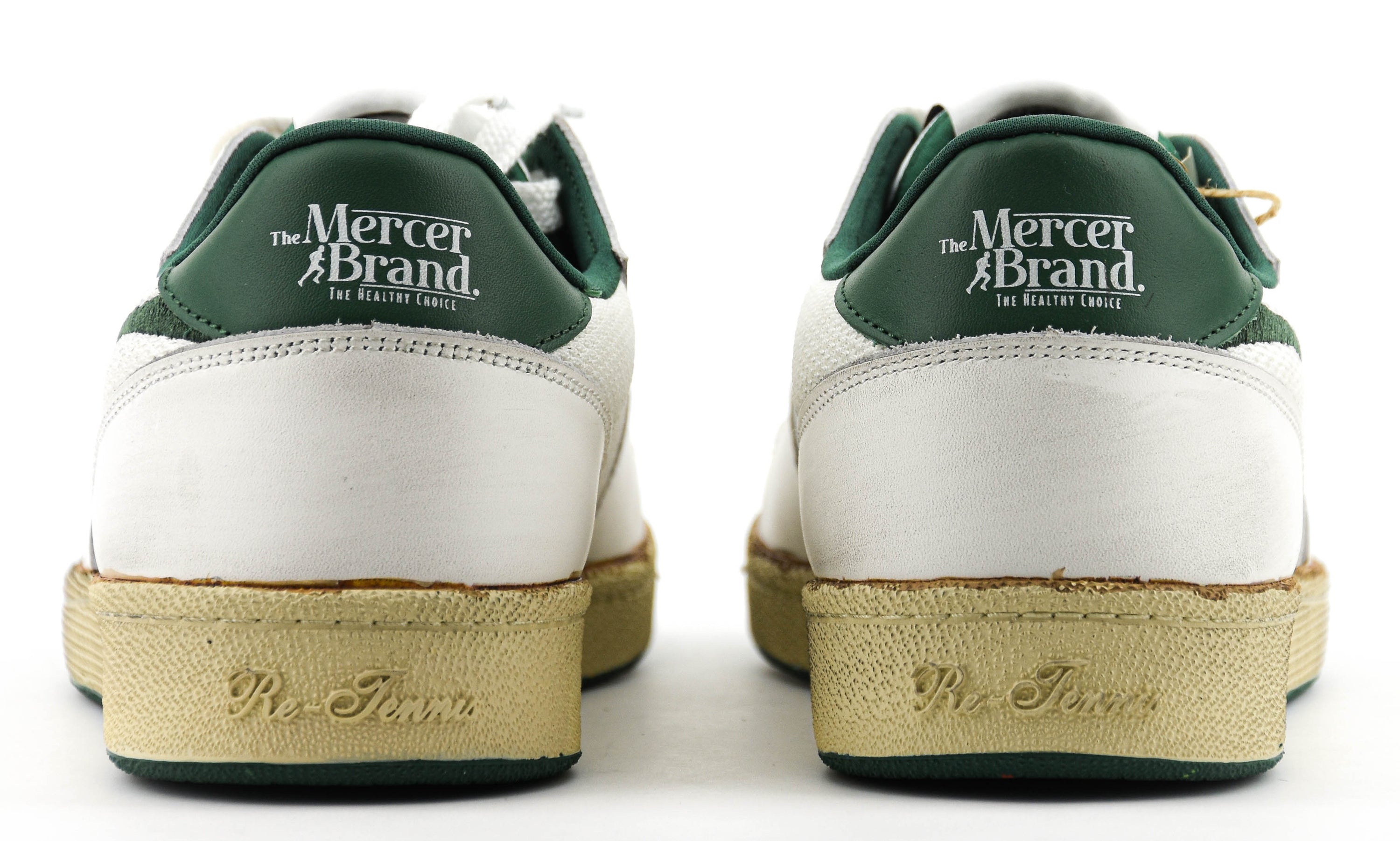 MERCER RE-TENNIS VINTAGE WHITE GREEN