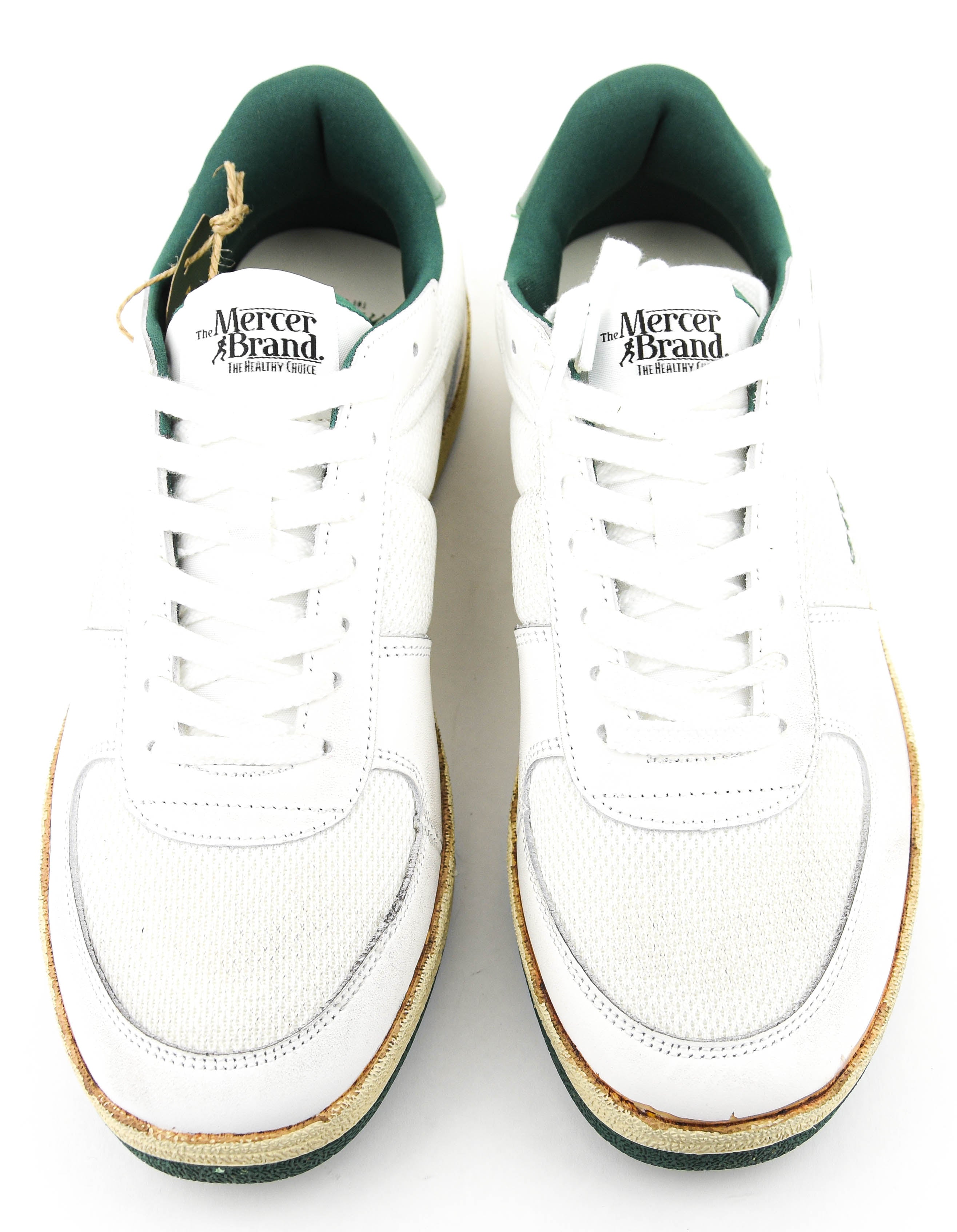 MERCER RE-TENNIS VINTAGE WHITE GREEN