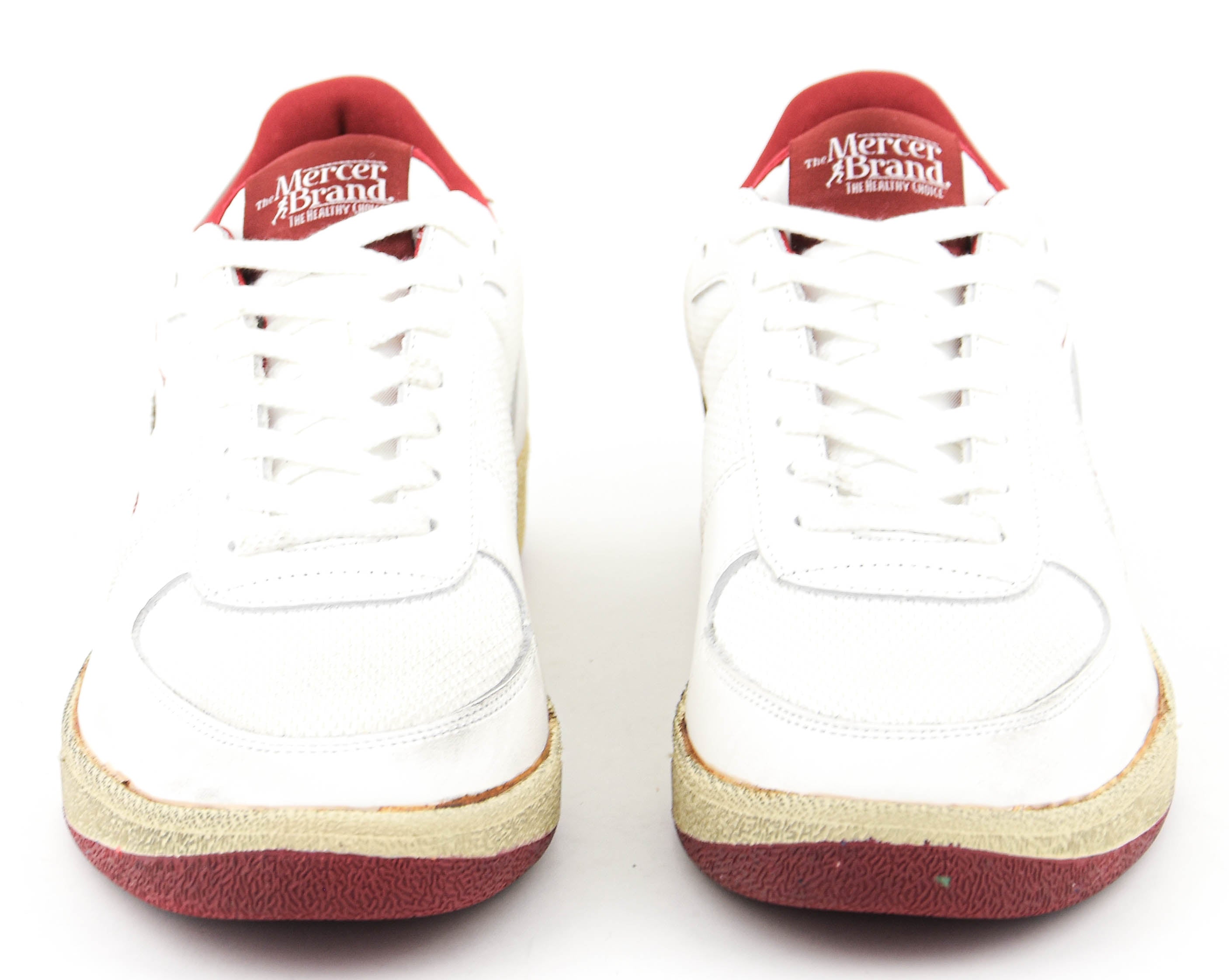 MERCER RE-TENNIS VINTAGE WHITE RED