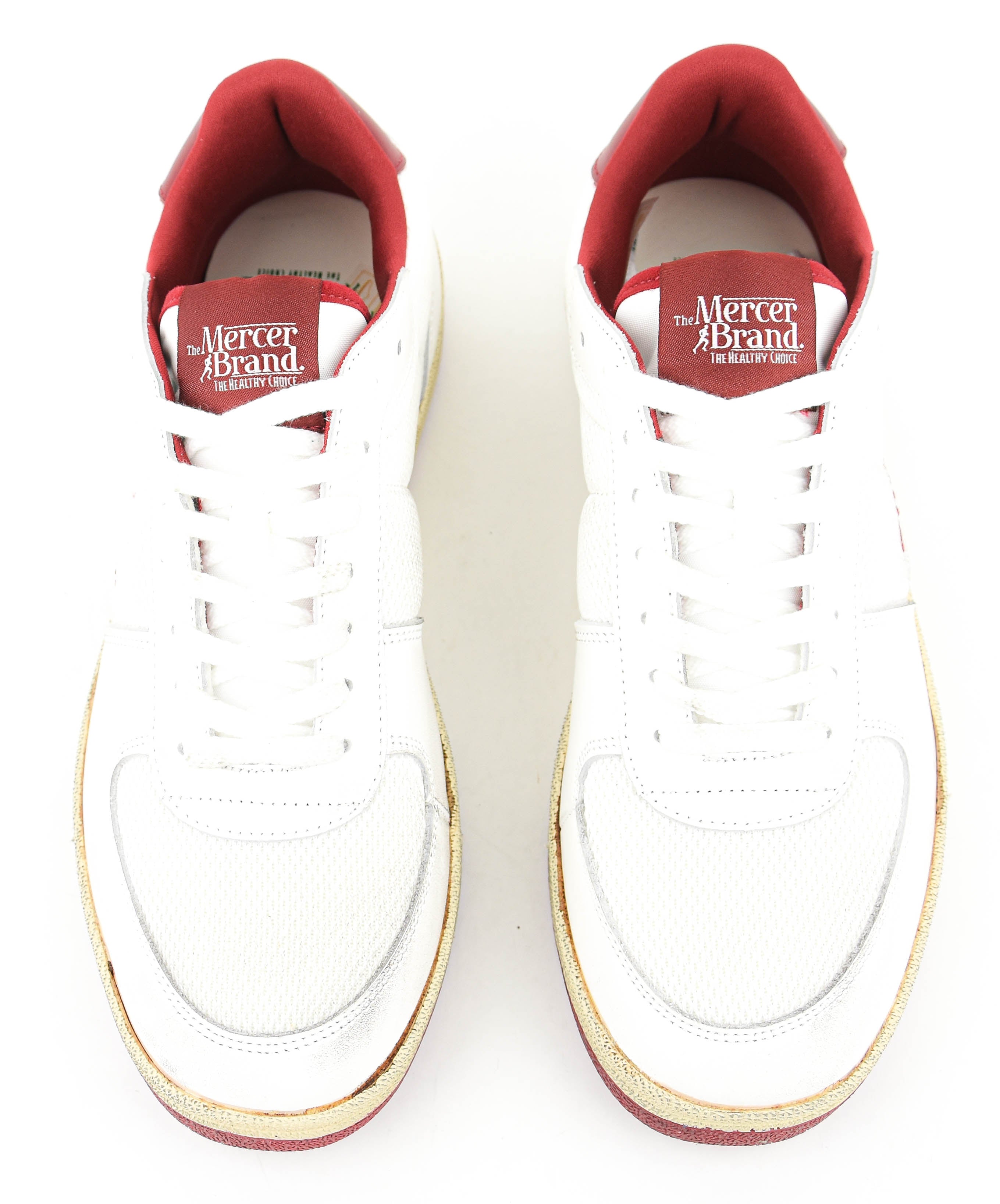 MERCER RE-TENNIS VINTAGE WHITE RED