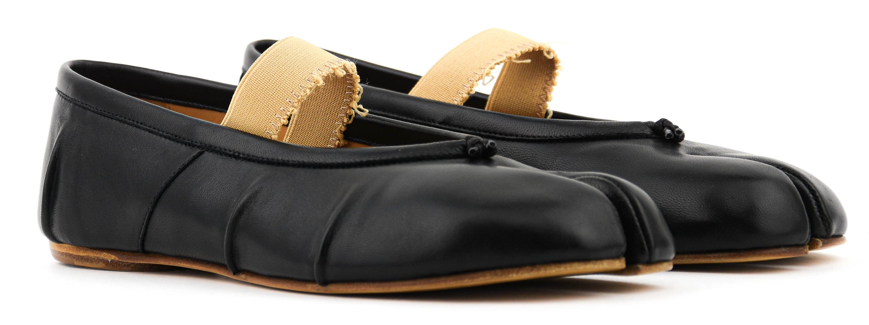 MAISON MARGIELA TABI ELASTIC BALLERINA BLACK