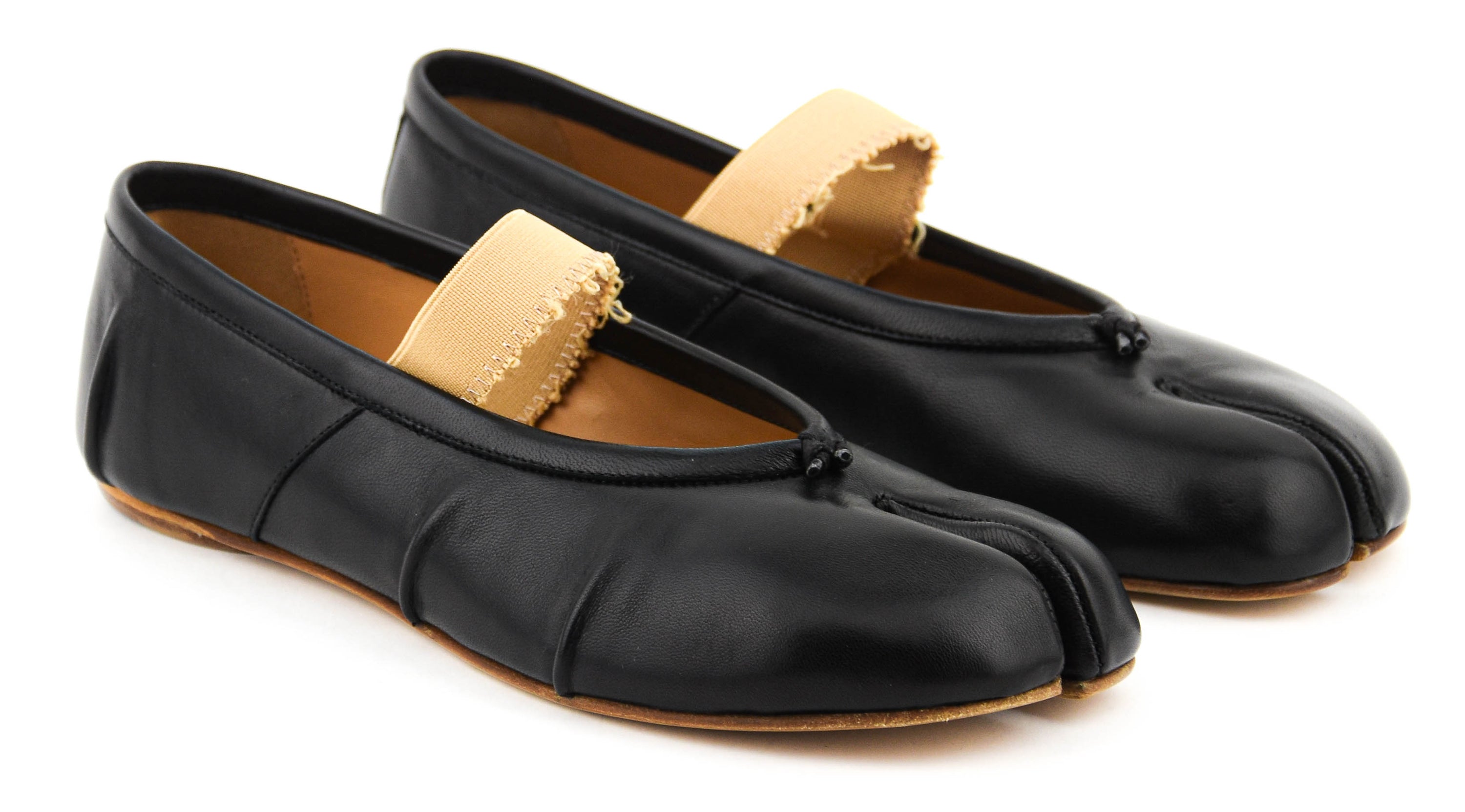 MAISON MARGIELA TABI ELASTIC BALLERINA BLACK