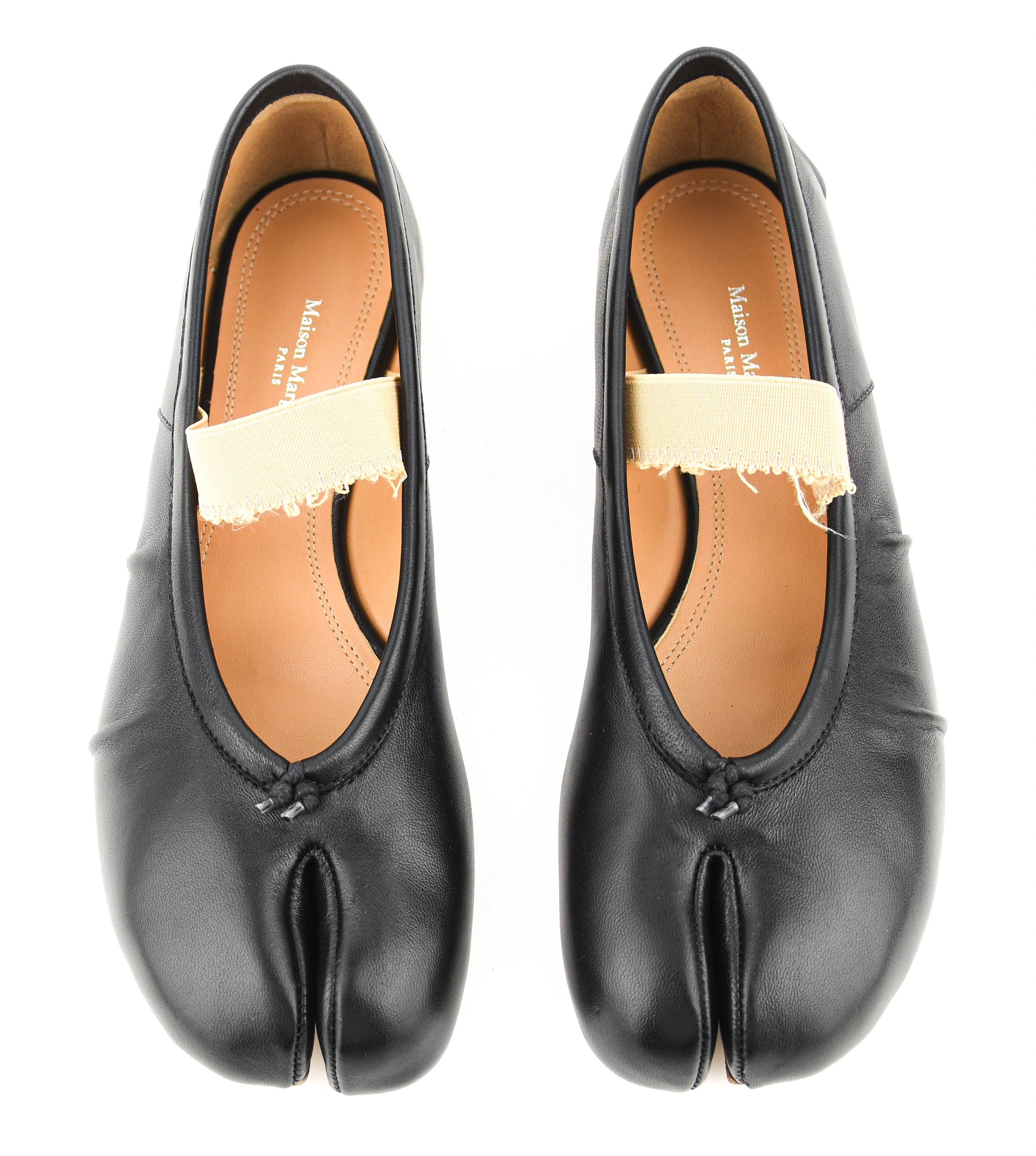 MAISON MARGIELA TABI ELASTIC BALLERINA BLACK