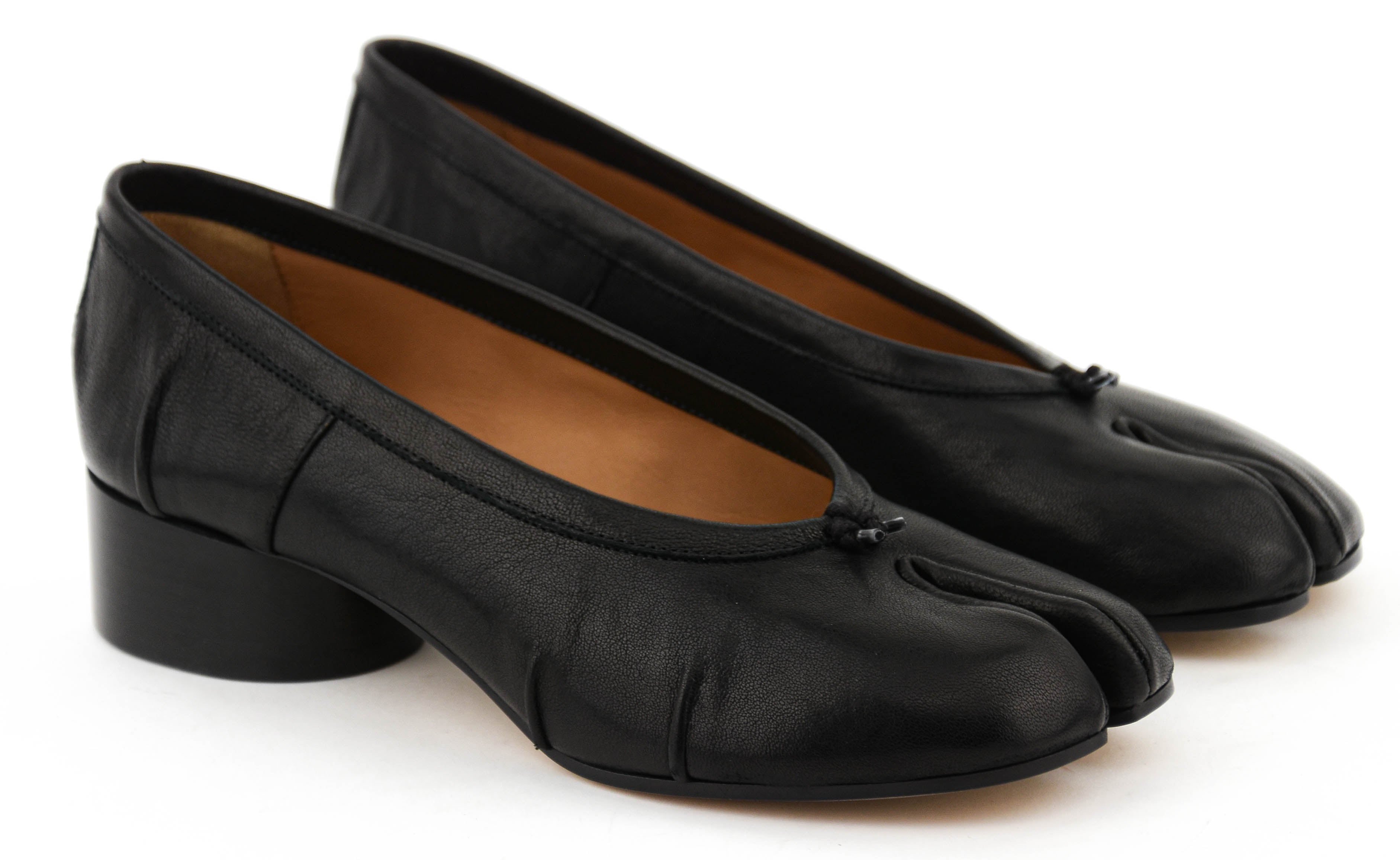 靴 Maison Margiela/ tabi ballet shoes MAISON MARGIELA TABI HEEL BALLERINA BLACK – Paul warmer