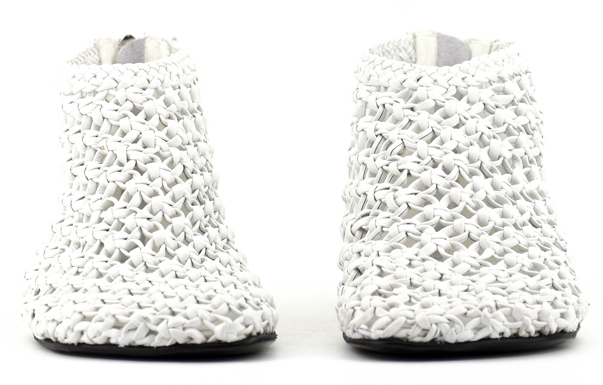 ELENA IACHI CROCHET BOOTIE BIANCO