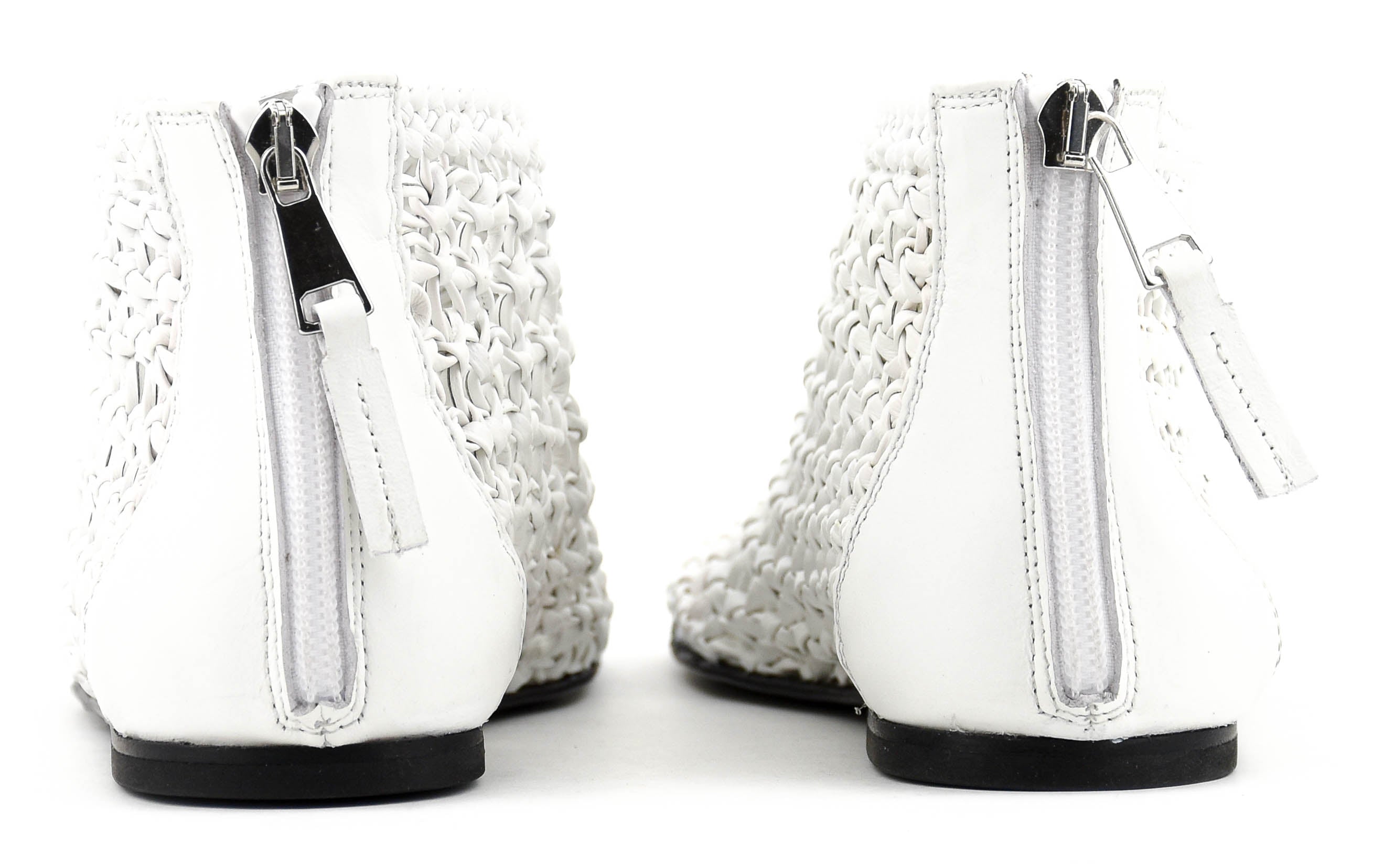 ELENA IACHI CROCHET BOOTIE BIANCO