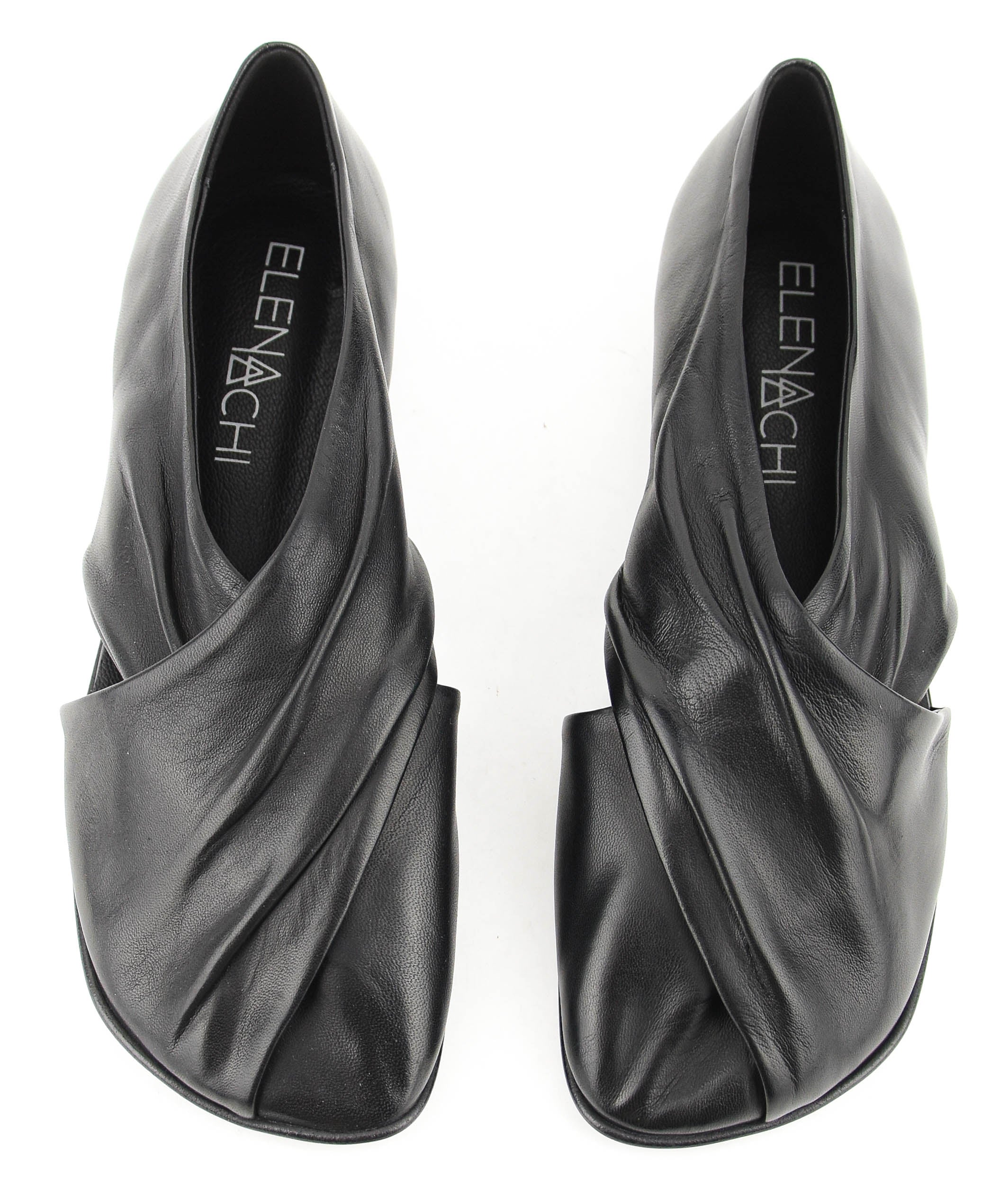 ELENA IACHI SOFT CROSS LOAFER BLACK