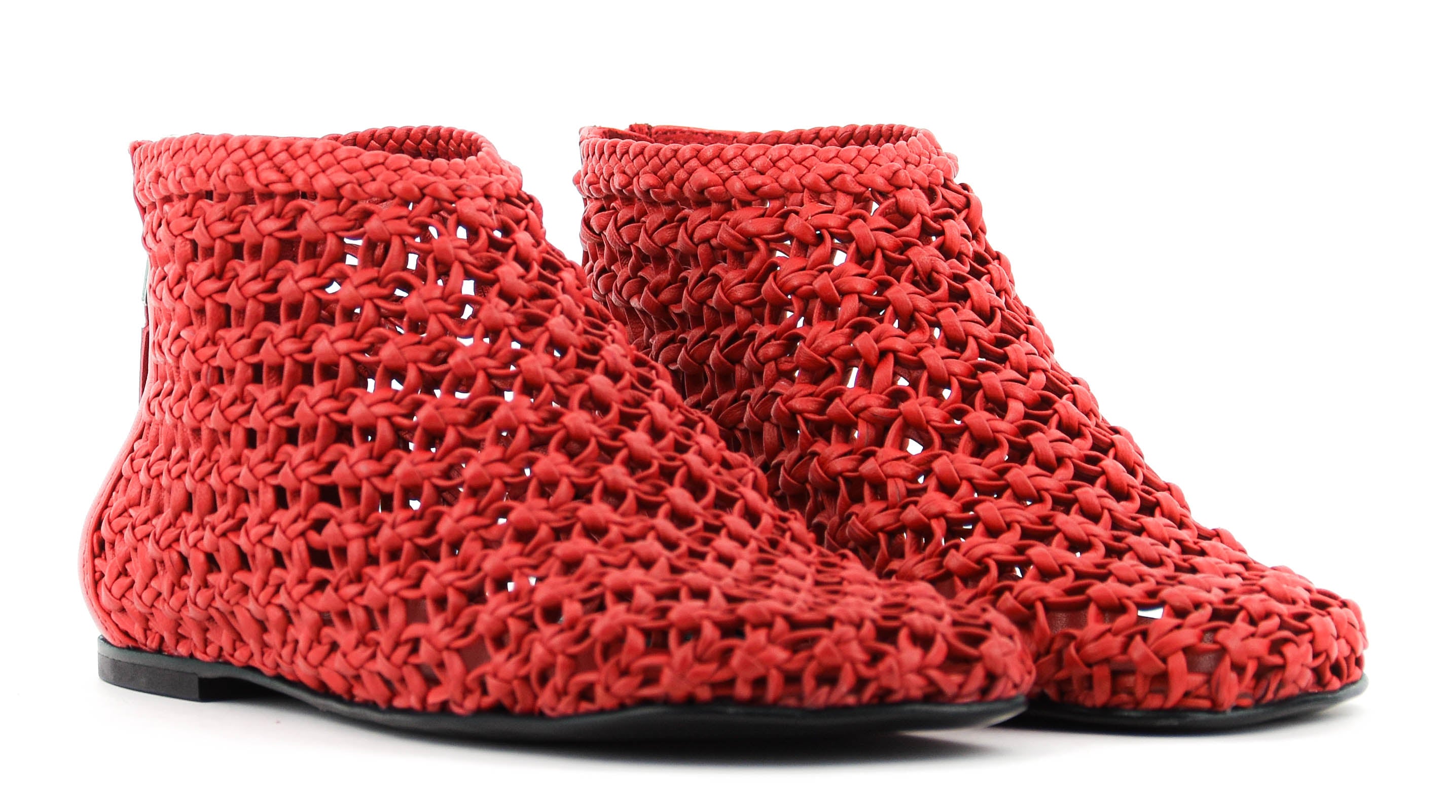 ELENA IACHI CROCHET BOOTIE ROSSO