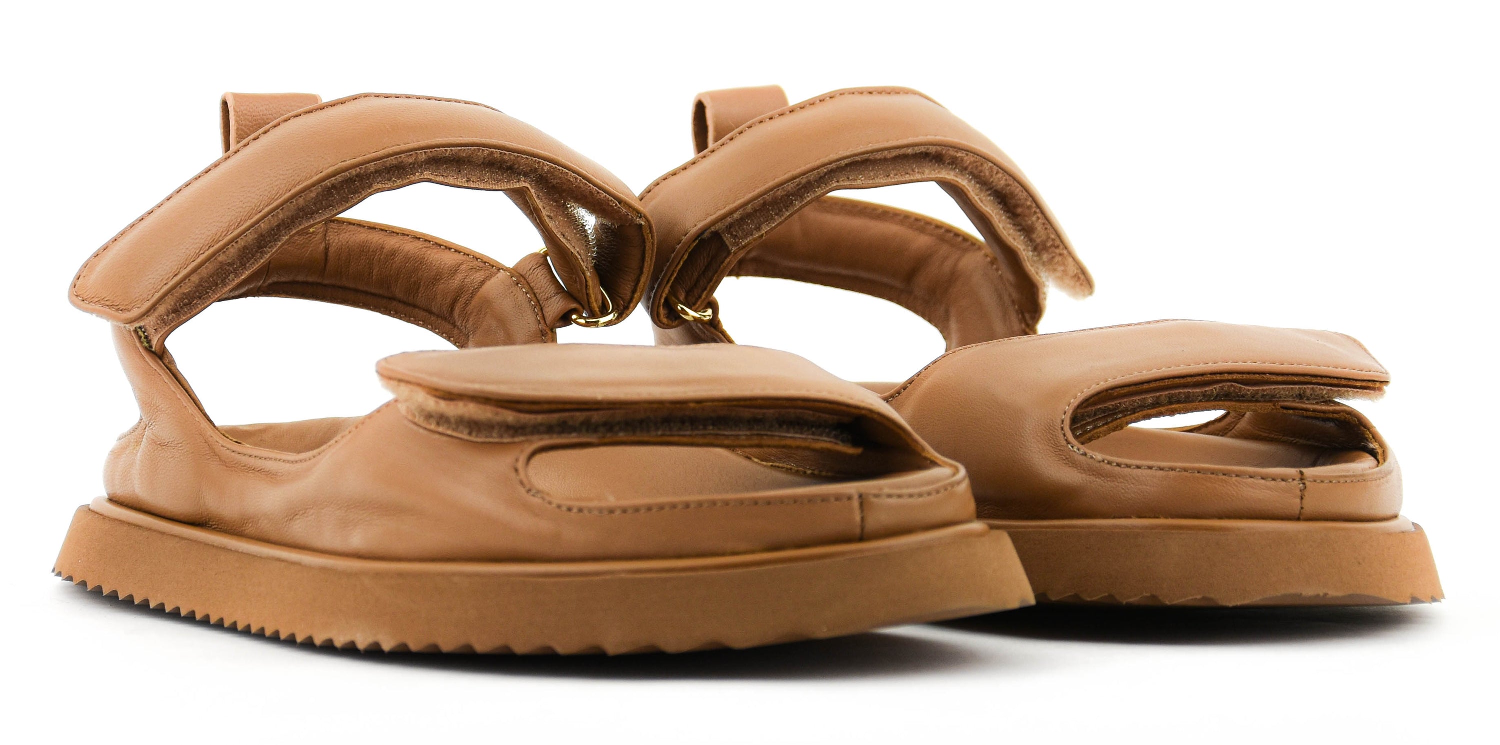 ELENA IACHI TWO STRAP SANDAL CAMEL