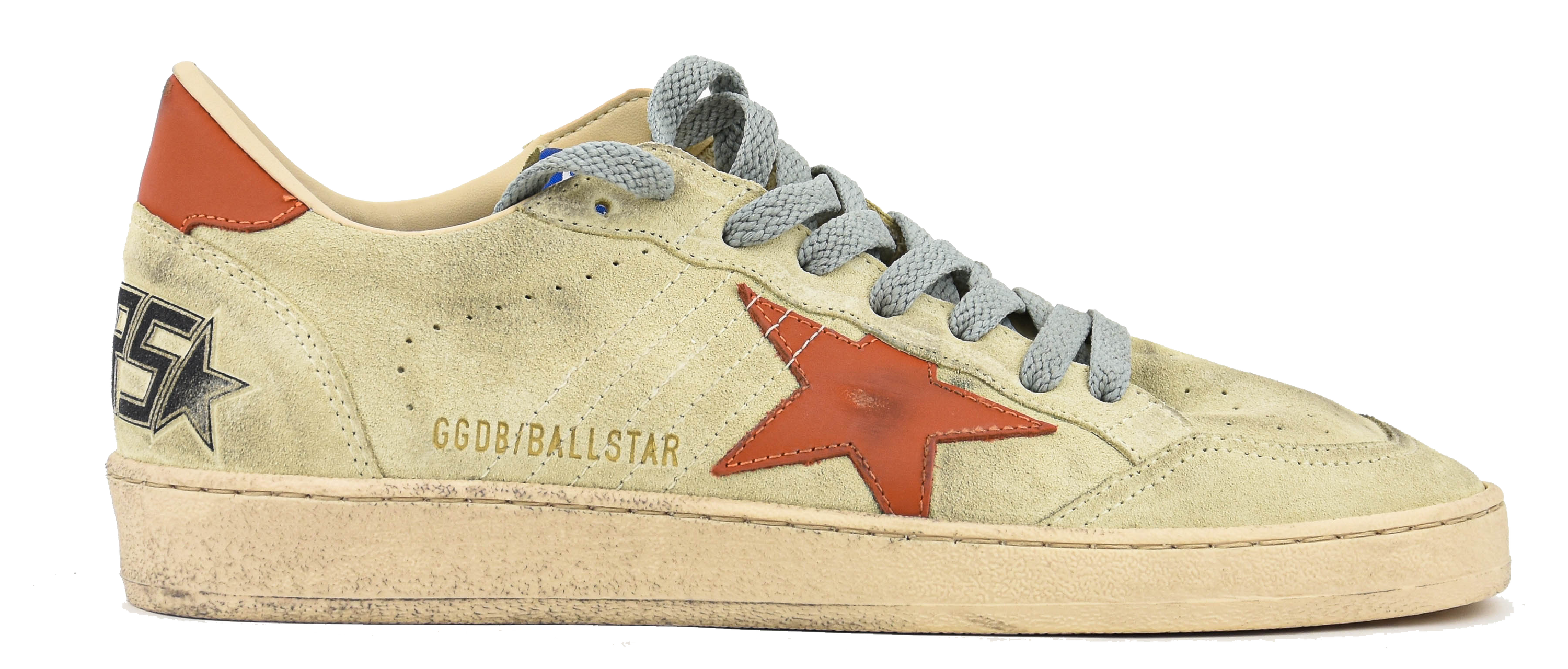 GOLDEN GOOSE BALLSTAR WOOD ASH GOLD FLAME