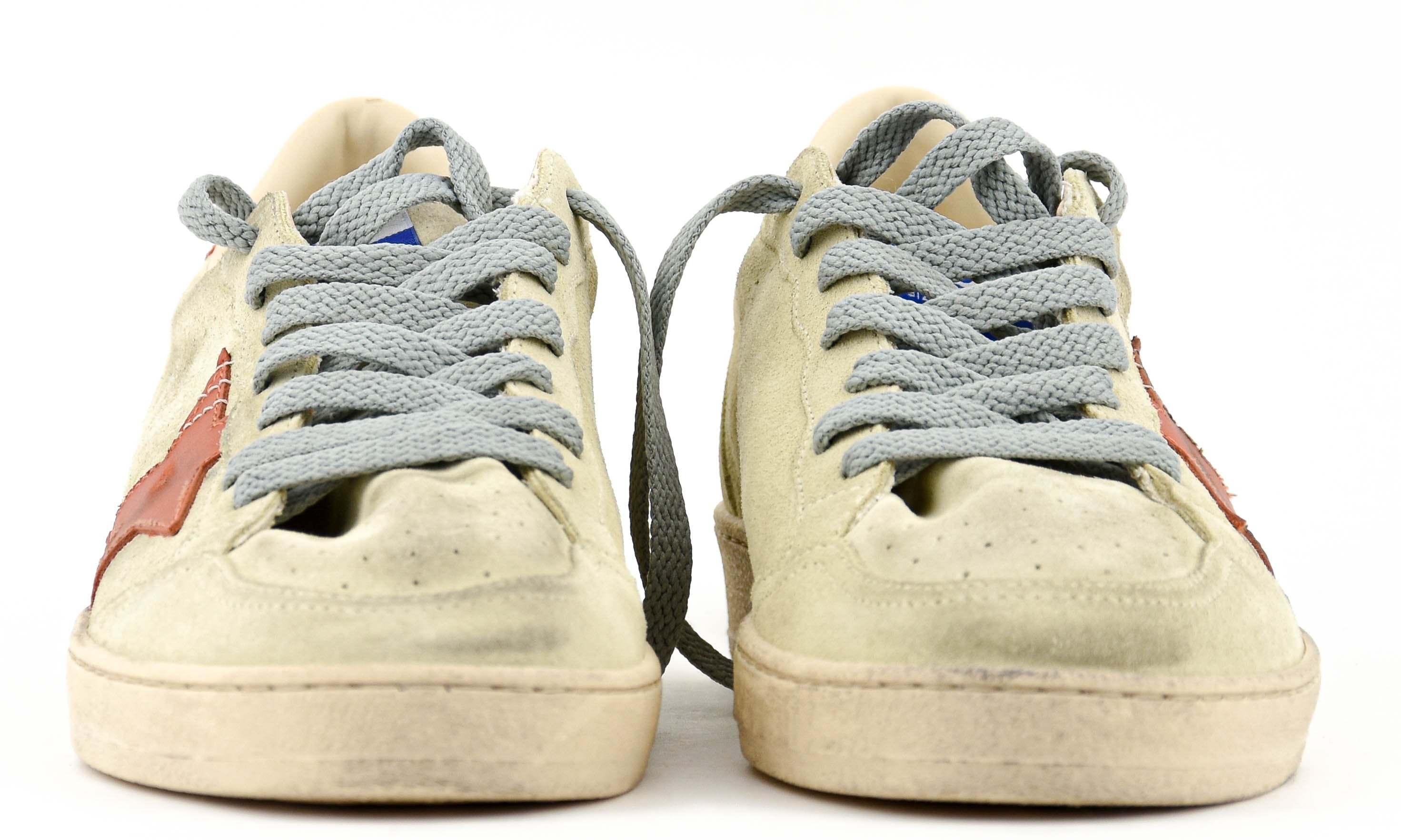 GOLDEN GOOSE BALLSTAR WOOD ASH GOLD FLAME