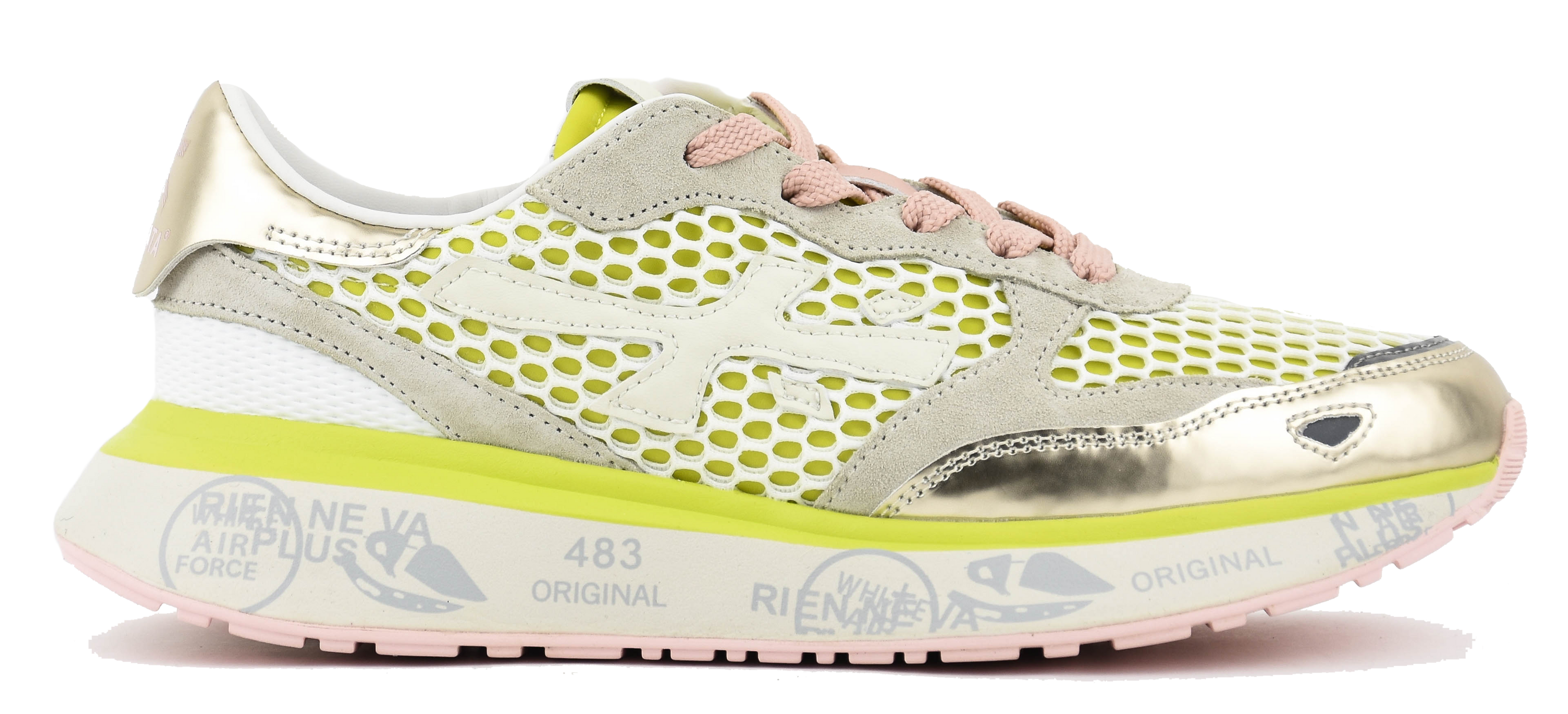 PREMIATA LAURYN SNAKER YELLOW PINK