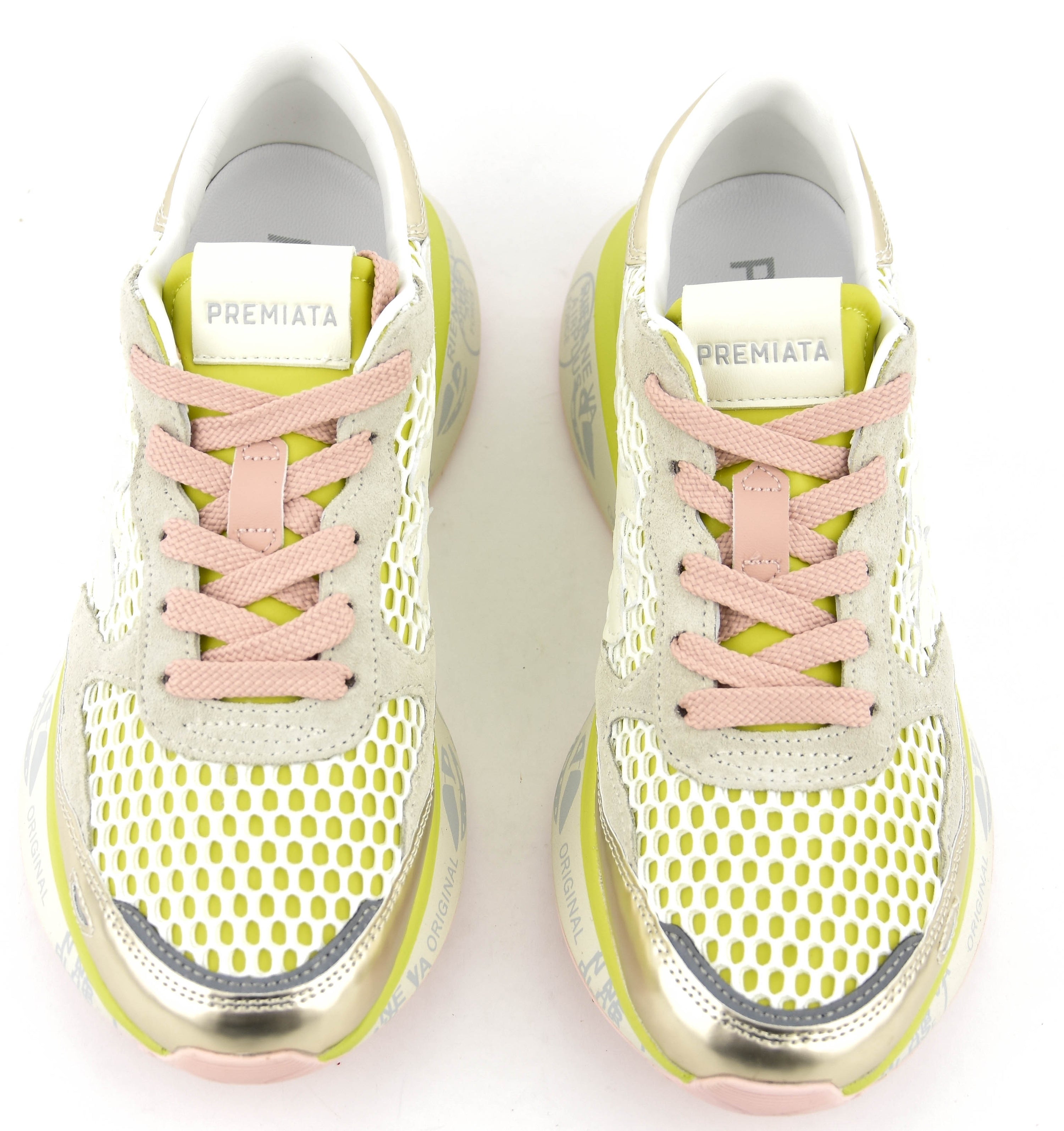 PREMIATA LAURYN SNAKER YELLOW PINK