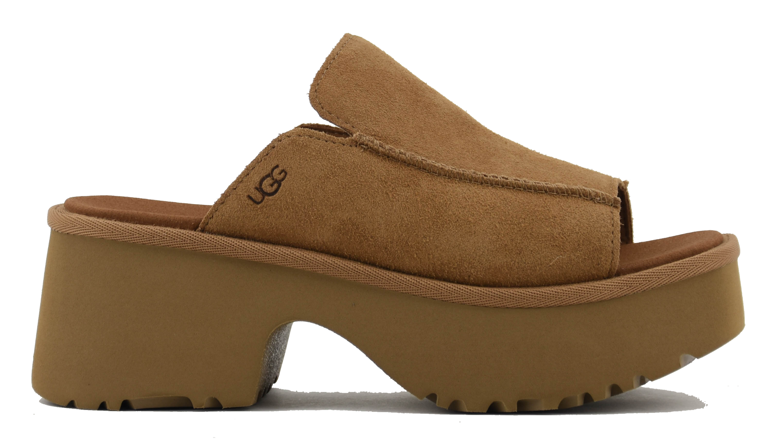 UGG NEW HEIGHTS SLIDE CHESTNUT