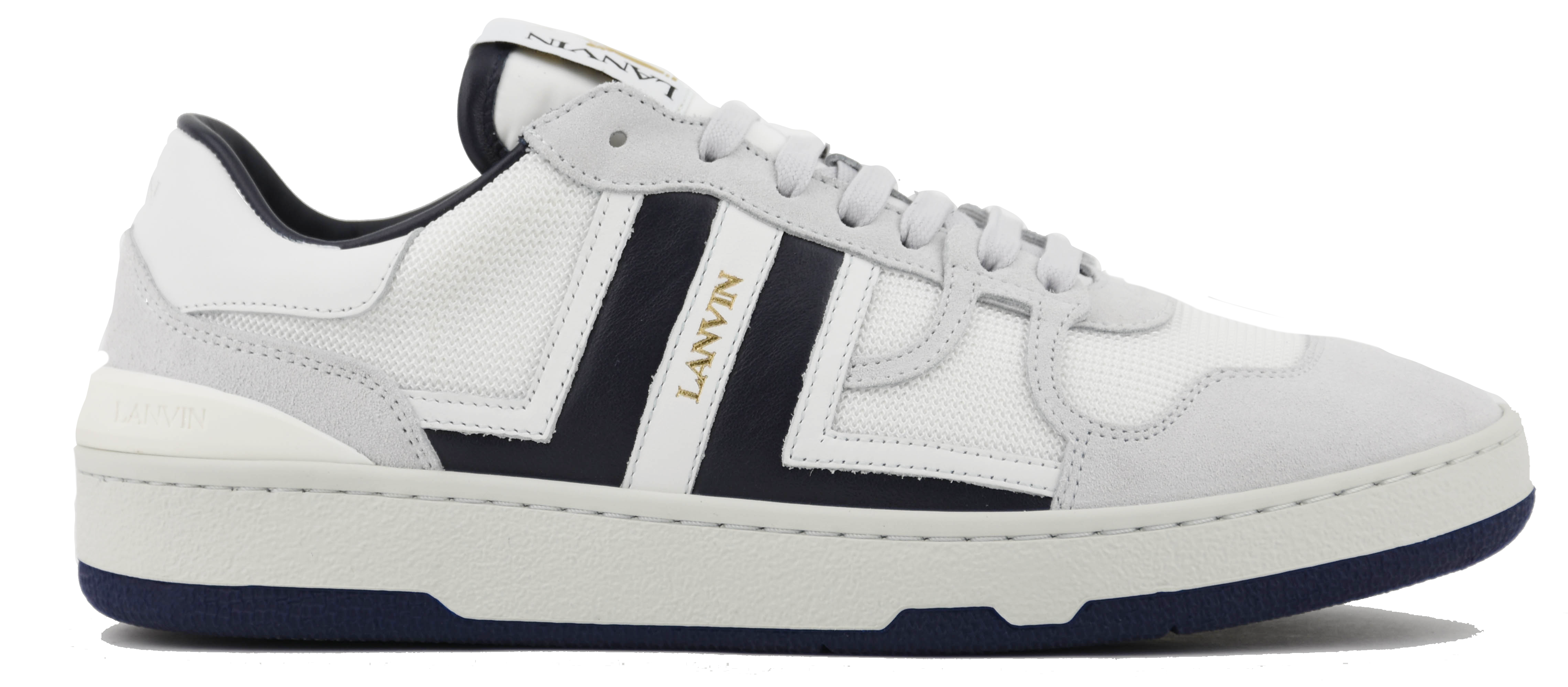 paul warmer LANVIN CLAY SNEAKER WHITE BLUE Alleen vandaag Schoenen