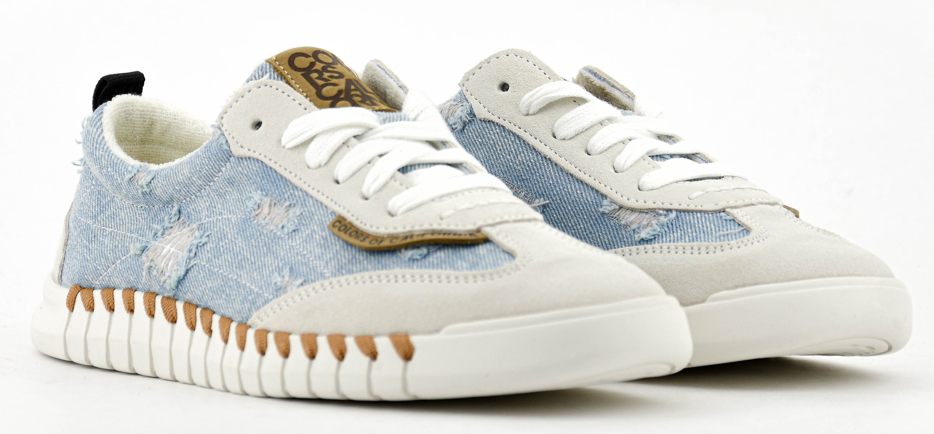 COLORS OF CALIFORNIA CRUNCHY SNEAKER DENIM