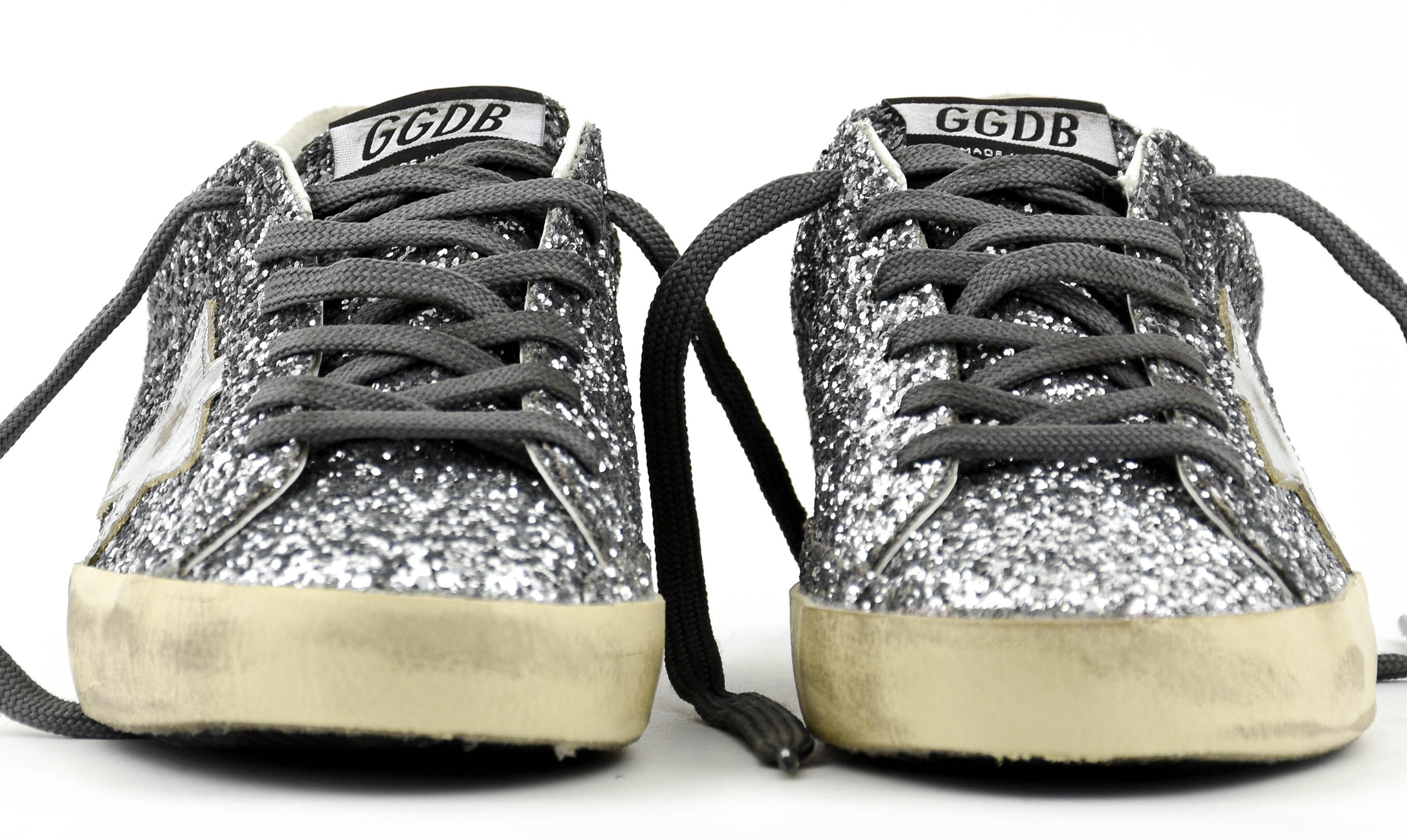 GOLDEN GOOSE SUPERSTAR CLASSIC GLITTER GREY