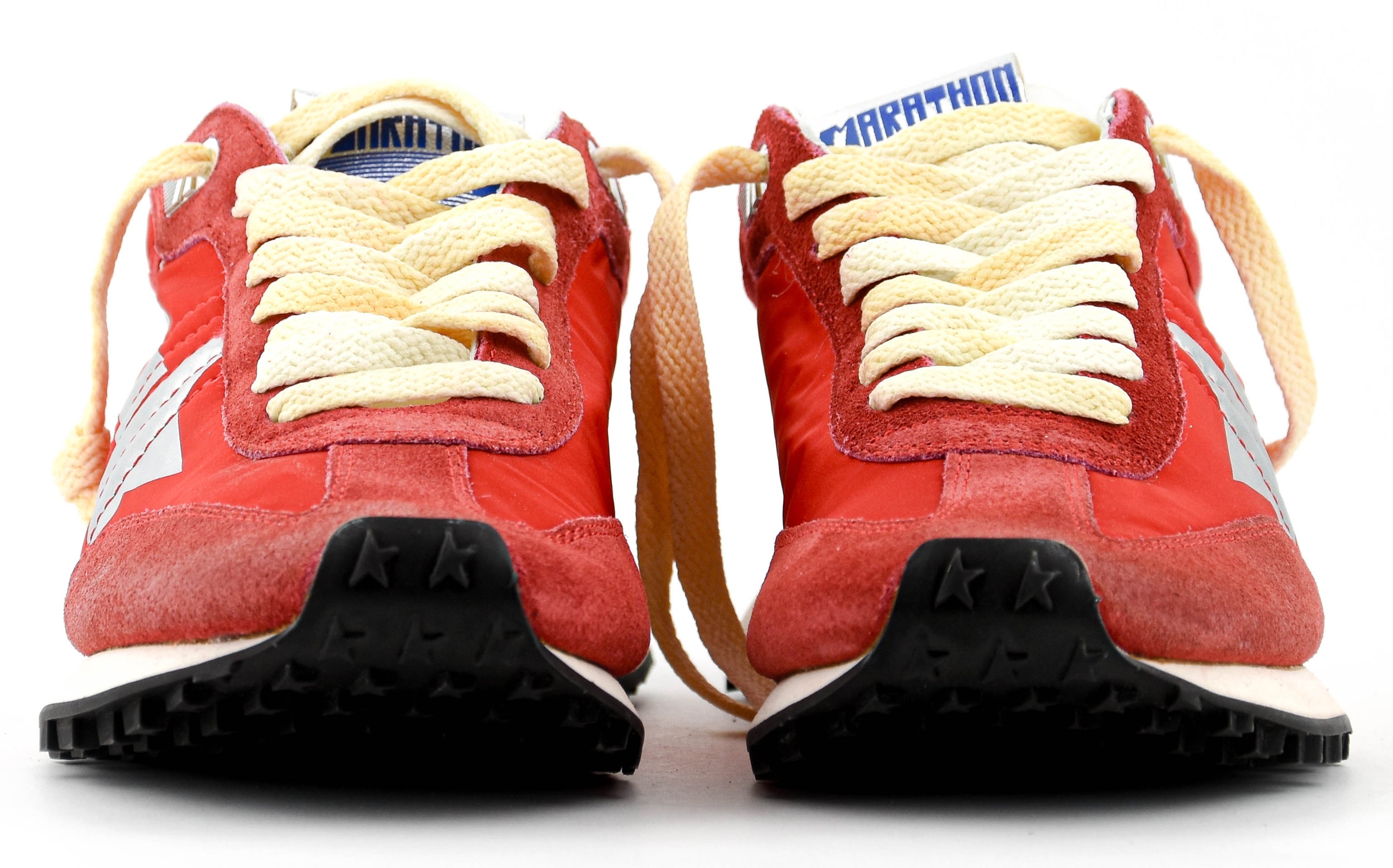 GOLDEN GOOSE RUNNING MARATHON RED SILVER