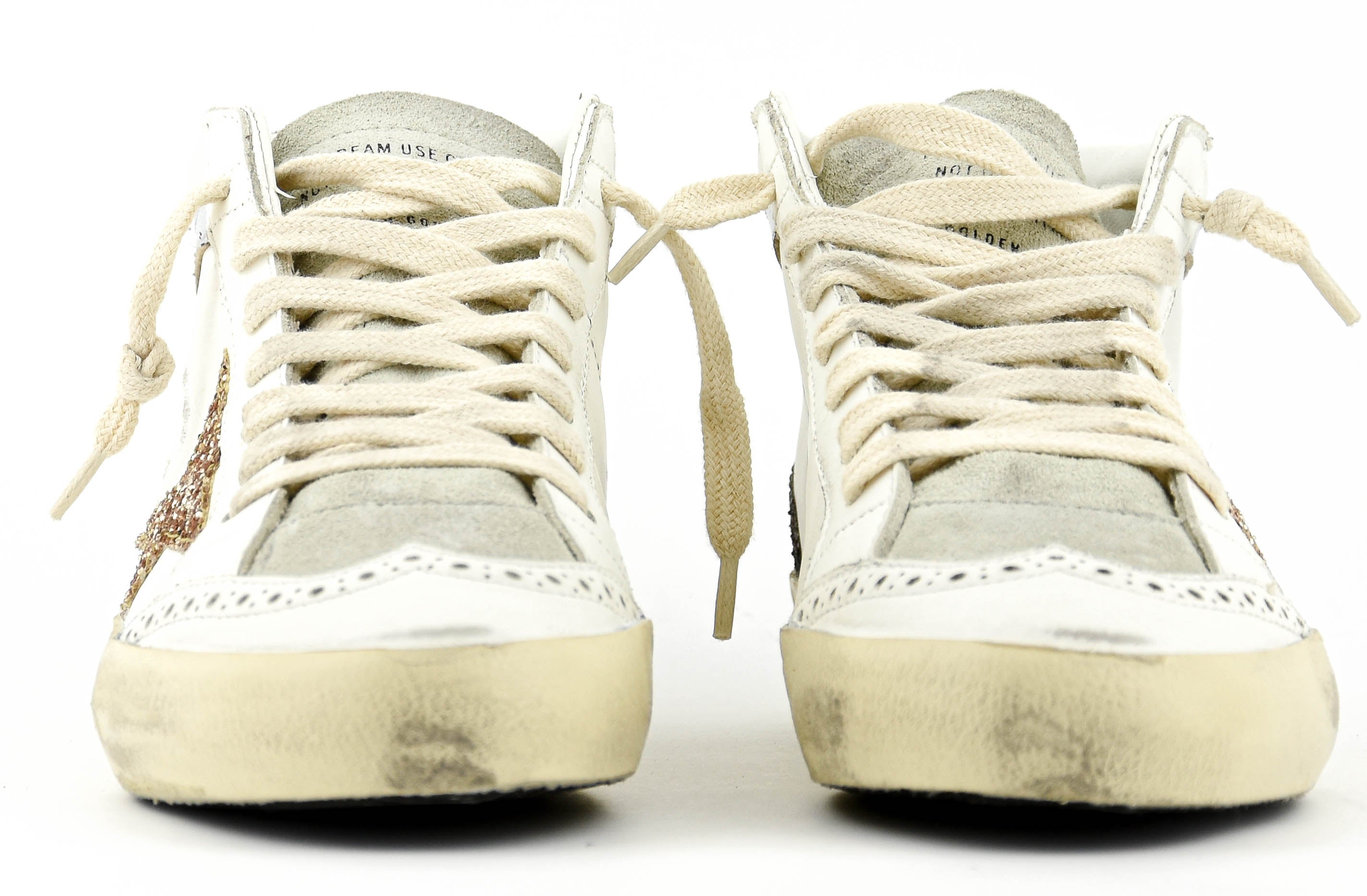 GOLDEN GOOSE MIDSTAR CLASSIC WHITE ICE GOLD
