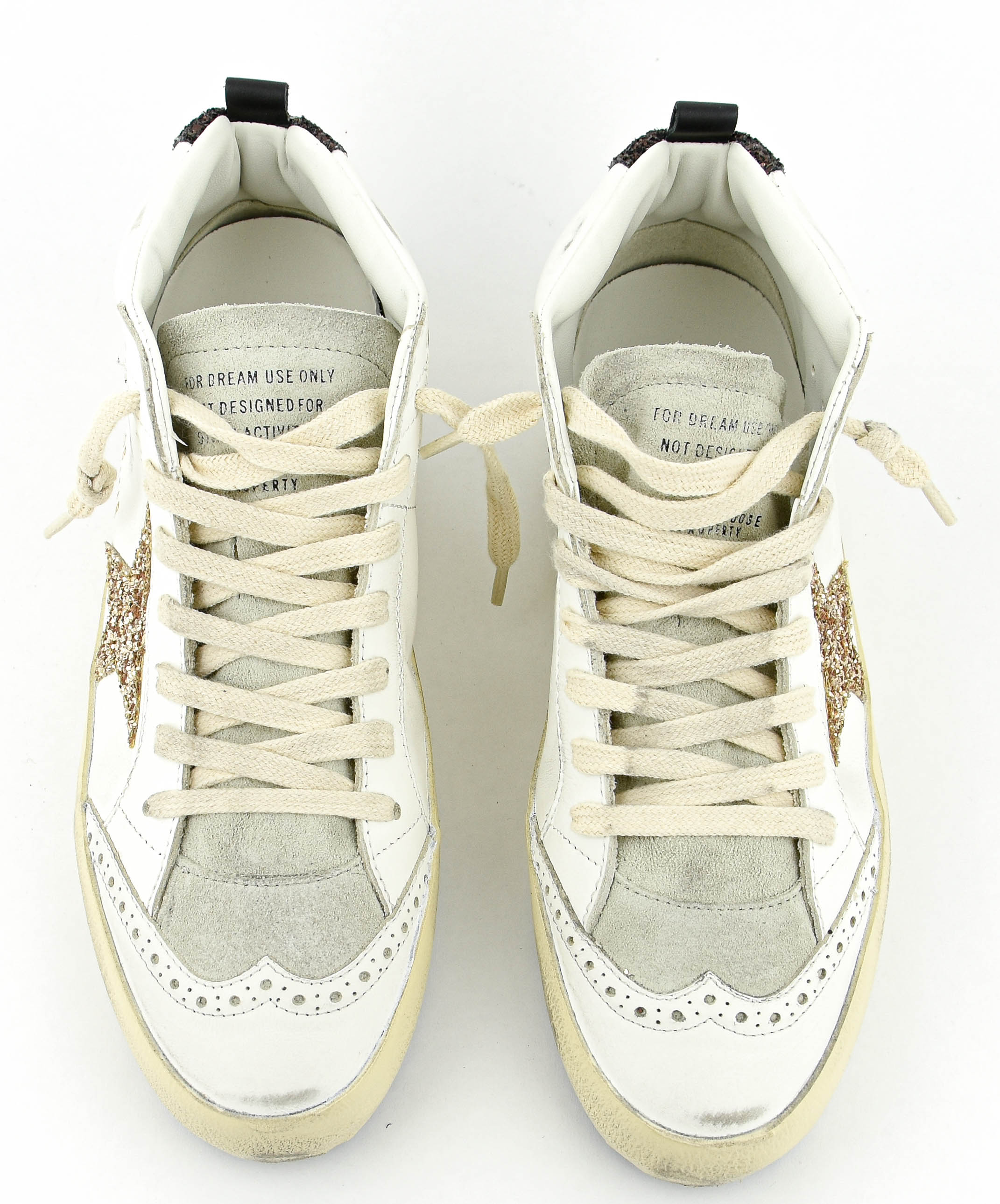 GOLDEN GOOSE MIDSTAR CLASSIC WHITE ICE GOLD