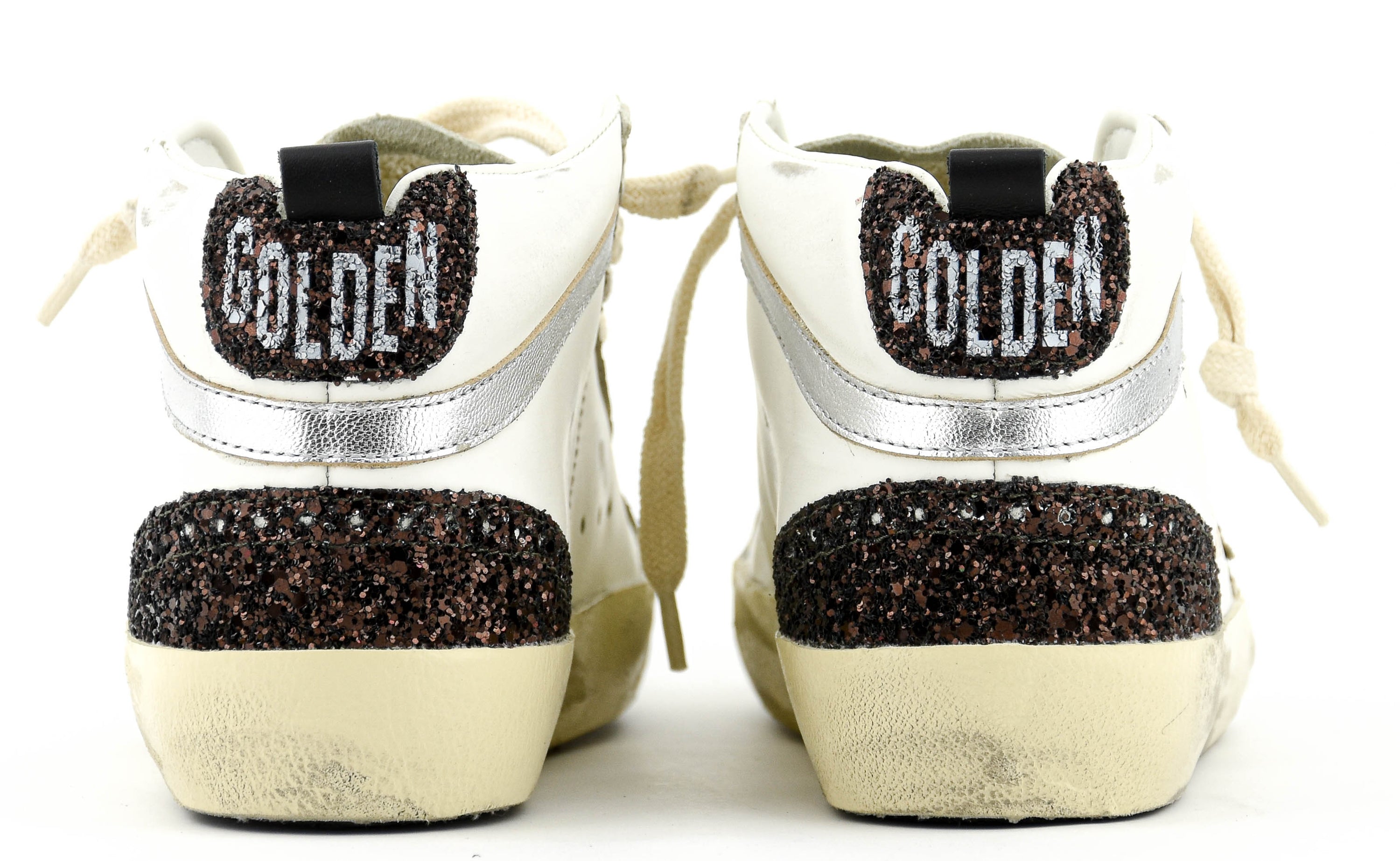 GOLDEN GOOSE MIDSTAR CLASSIC WHITE ICE GOLD
