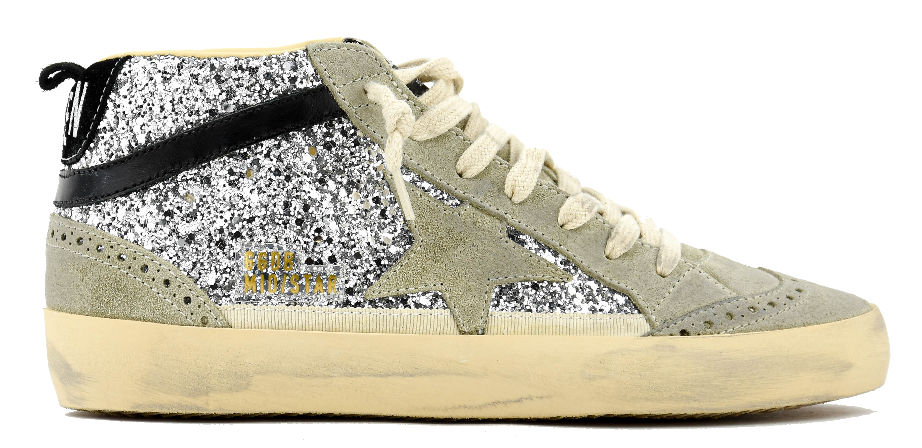GOLDEN GOOSE MIDSTAR CLASSIC SILVER TAUPE