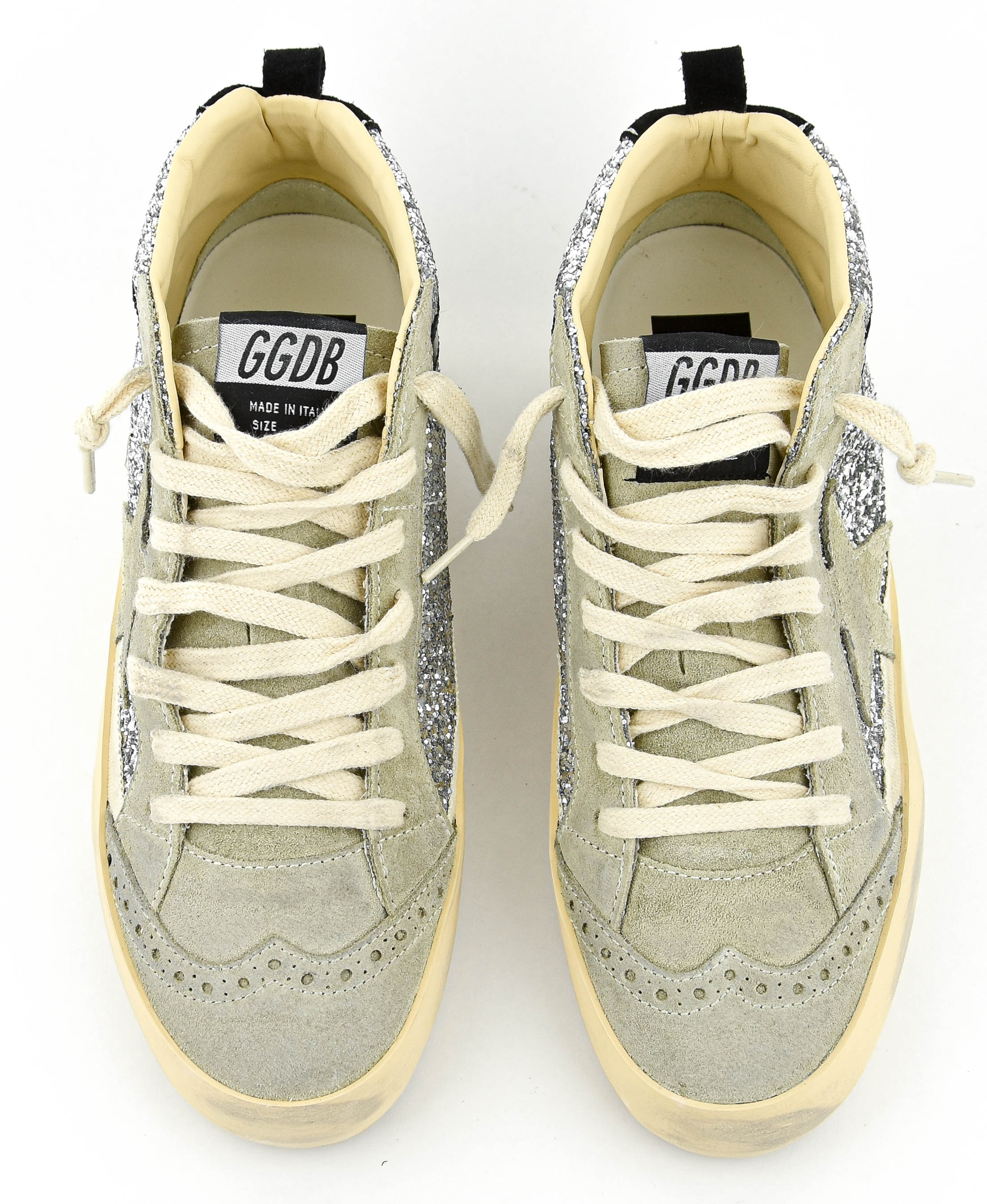 GOLDEN GOOSE MIDSTAR CLASSIC SILVER TAUPE