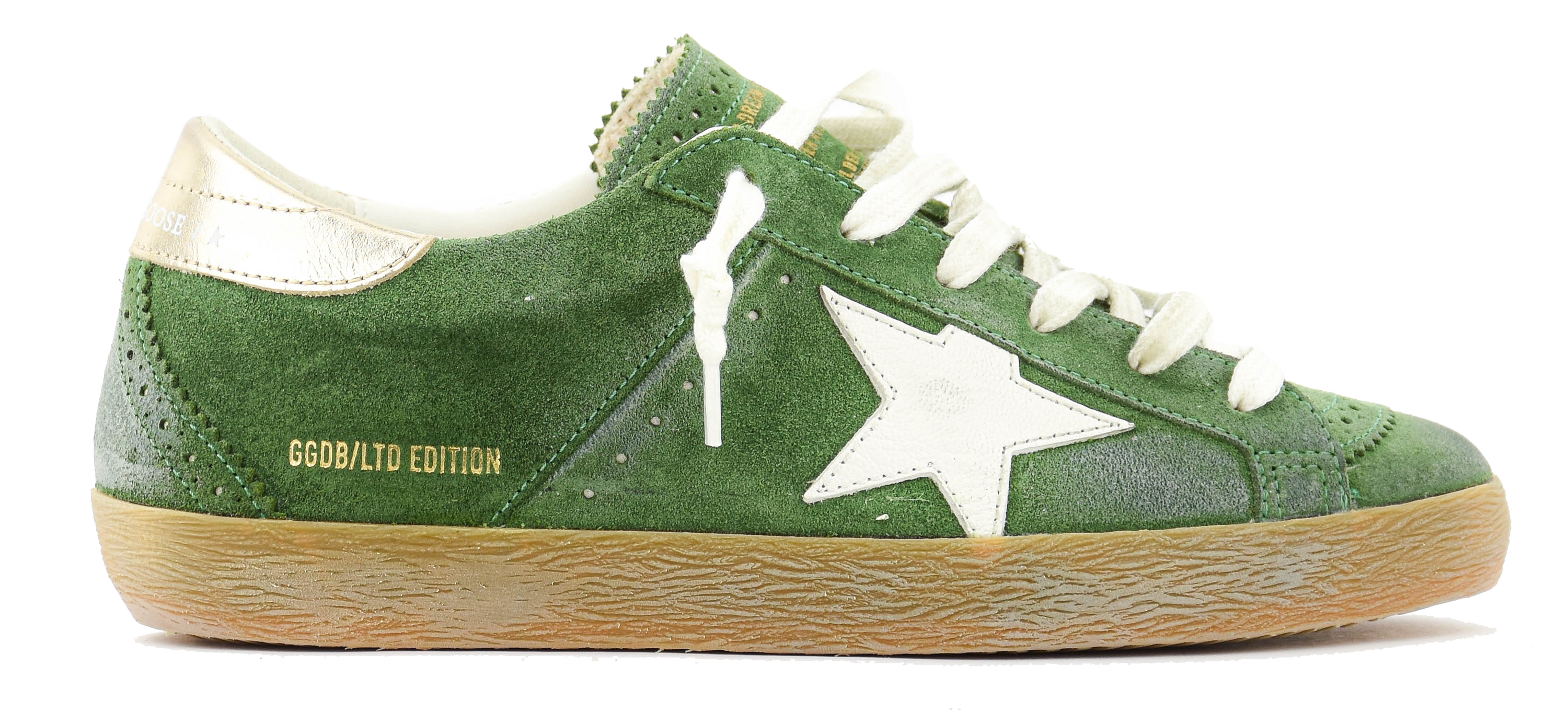 GOLDEN GOOSE SUPERSTAR GREEN WHITE