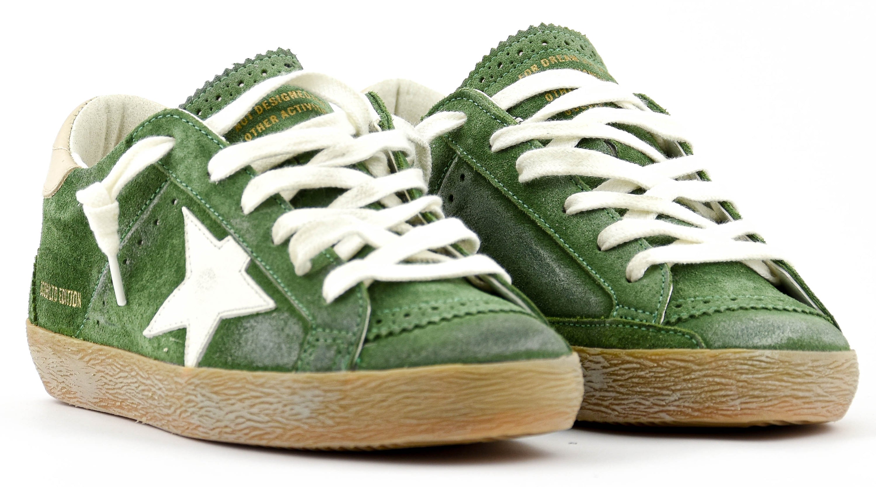 GOLDEN GOOSE SUPERSTAR GREEN WHITE