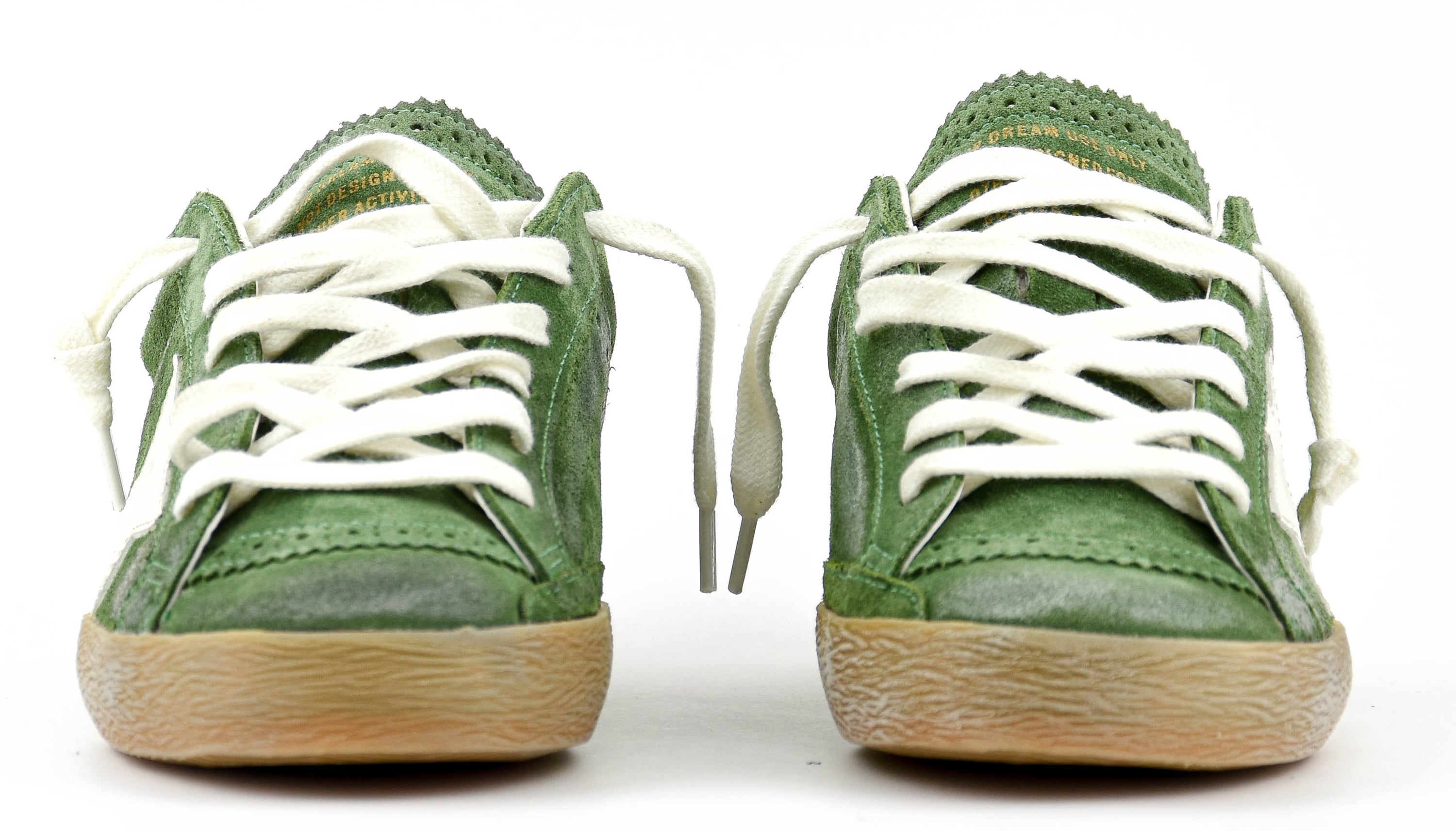 GOLDEN GOOSE SUPERSTAR GREEN WHITE